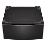 LG *WDP5B 29 in. Laundry Pedestal with Storage Drawer for Washers and Dryers in Black Steel