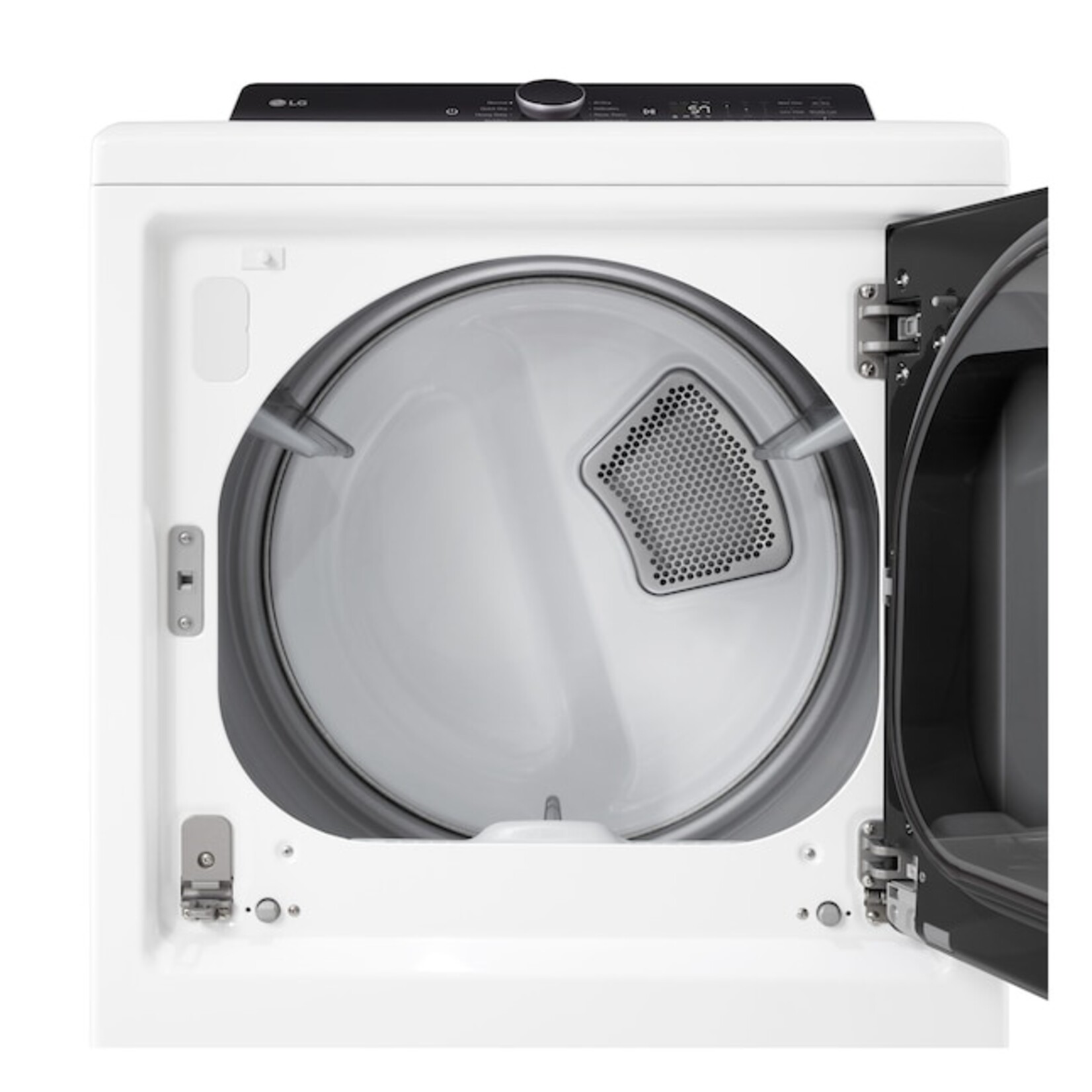 LG #DLE8400WE 7.3 cu. ft. Vented SMART Electric Dryer in Alpine White with EasyLoad Door and Sensor Dry Technology