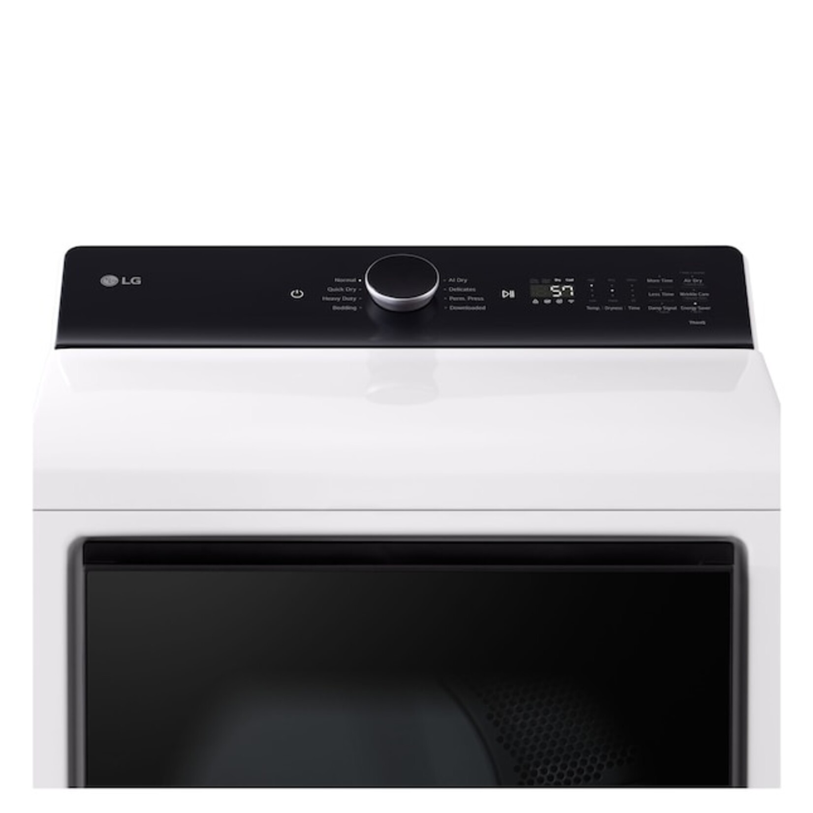 LG #DLE8400WE 7.3 cu. ft. Vented SMART Electric Dryer in Alpine White with EasyLoad Door and Sensor Dry Technology