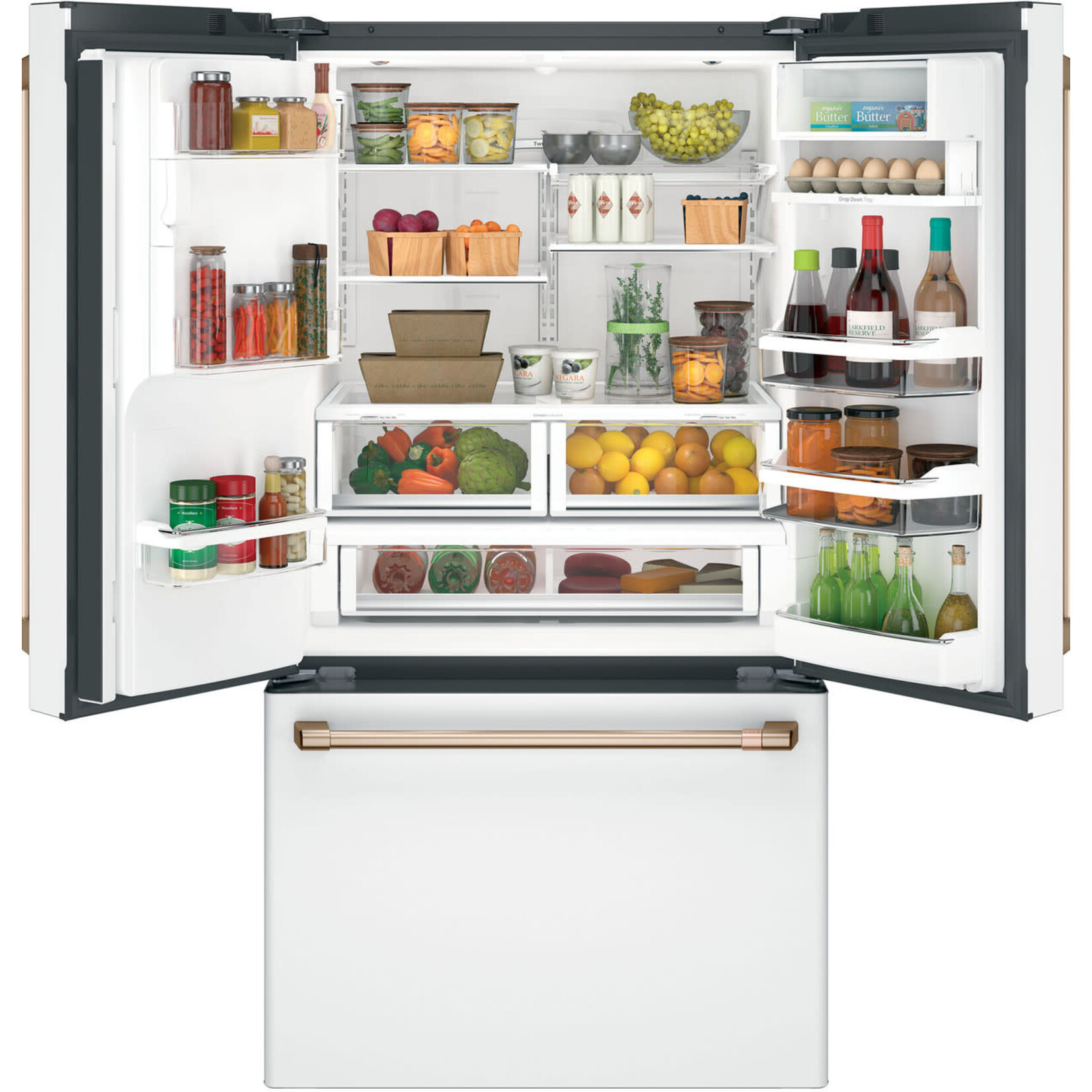 CFE28TP4MW2 Café™ ENERGY STAR® 27.7 Cu. Ft. Smart French-Door Refrigerator with Hot Water Dispenser