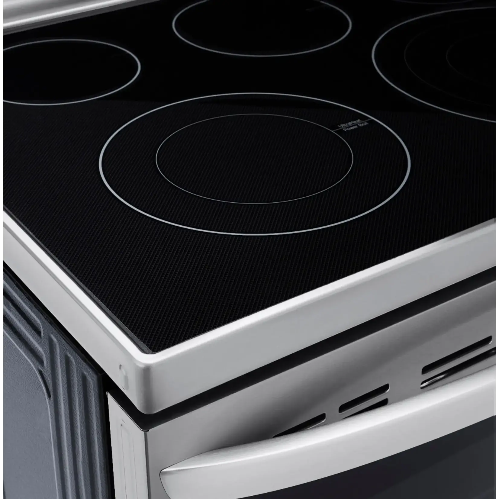 LG Electronics #LREL6325F LG Electronics  6.3 cu. ft. Smart True Convection InstaView Electric Range Single Oven with Air Fry in Printproof Stainless Steel