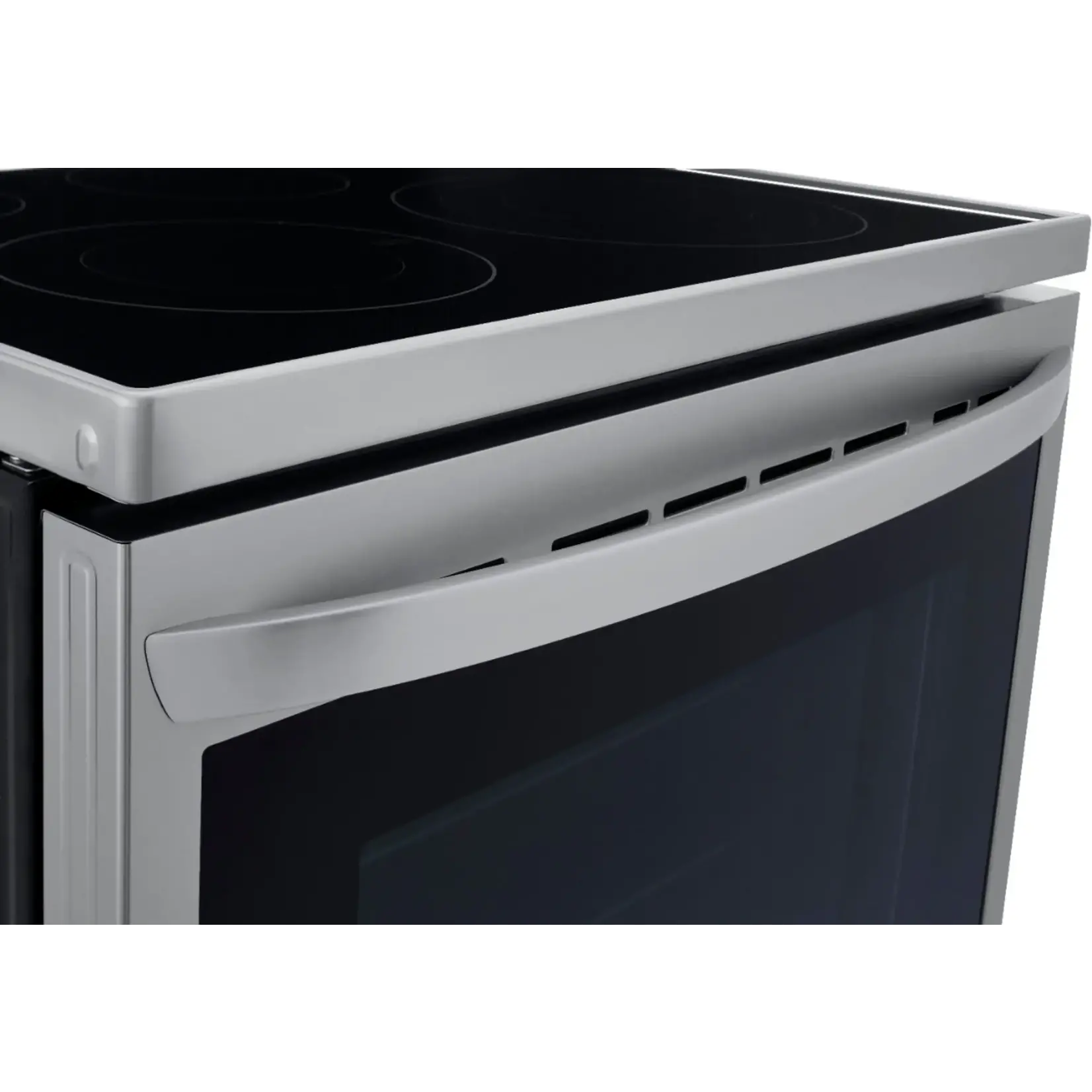 LG Electronics #LREL6325F LG Electronics  6.3 cu. ft. Smart True Convection InstaView Electric Range Single Oven with Air Fry in Printproof Stainless Steel