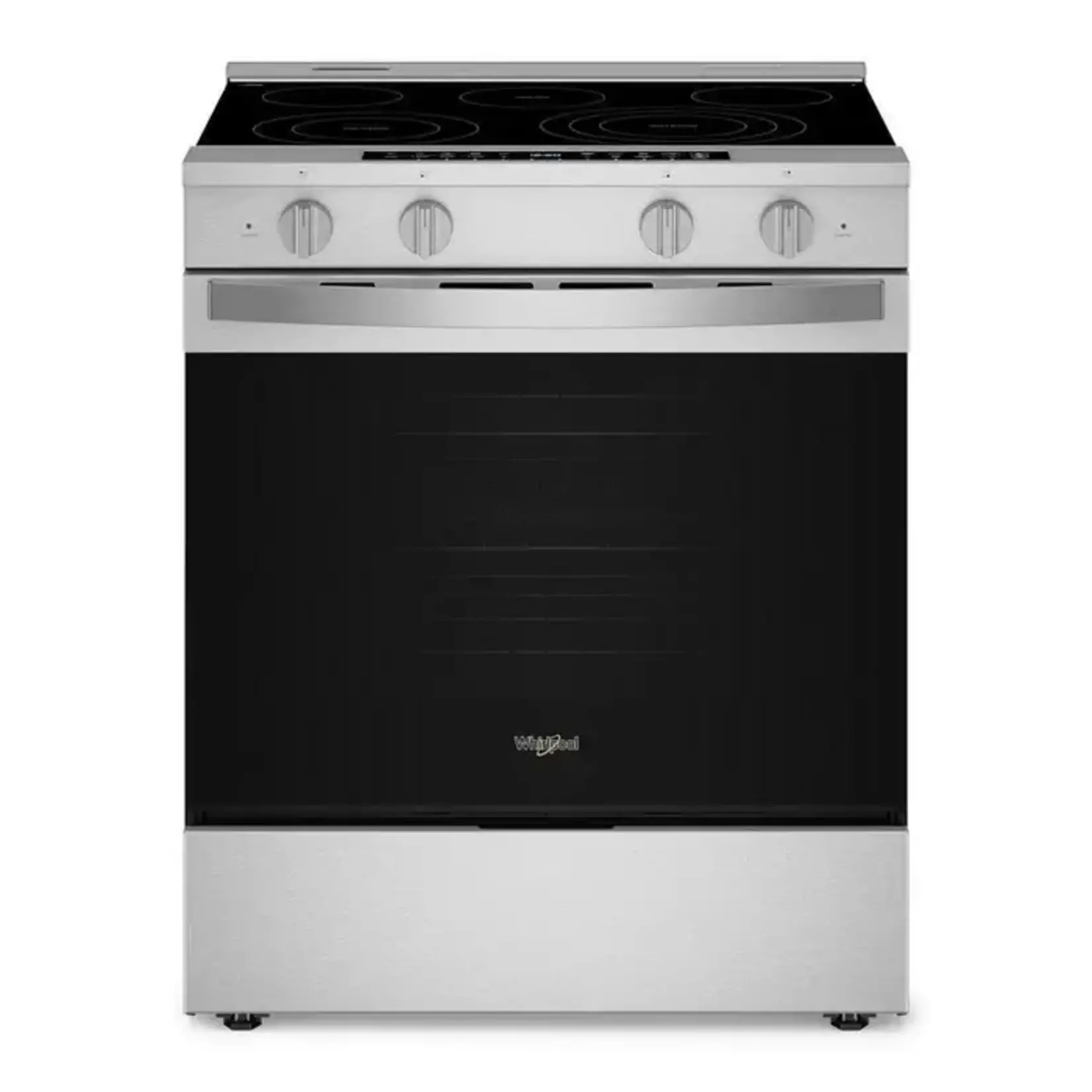 Whirlpool *WSES7530RZ 30 in. 5-Burners Smart Slide-In Electric Range in Fingerprint Resistant Stainless Steel with No Preheat Air Fry