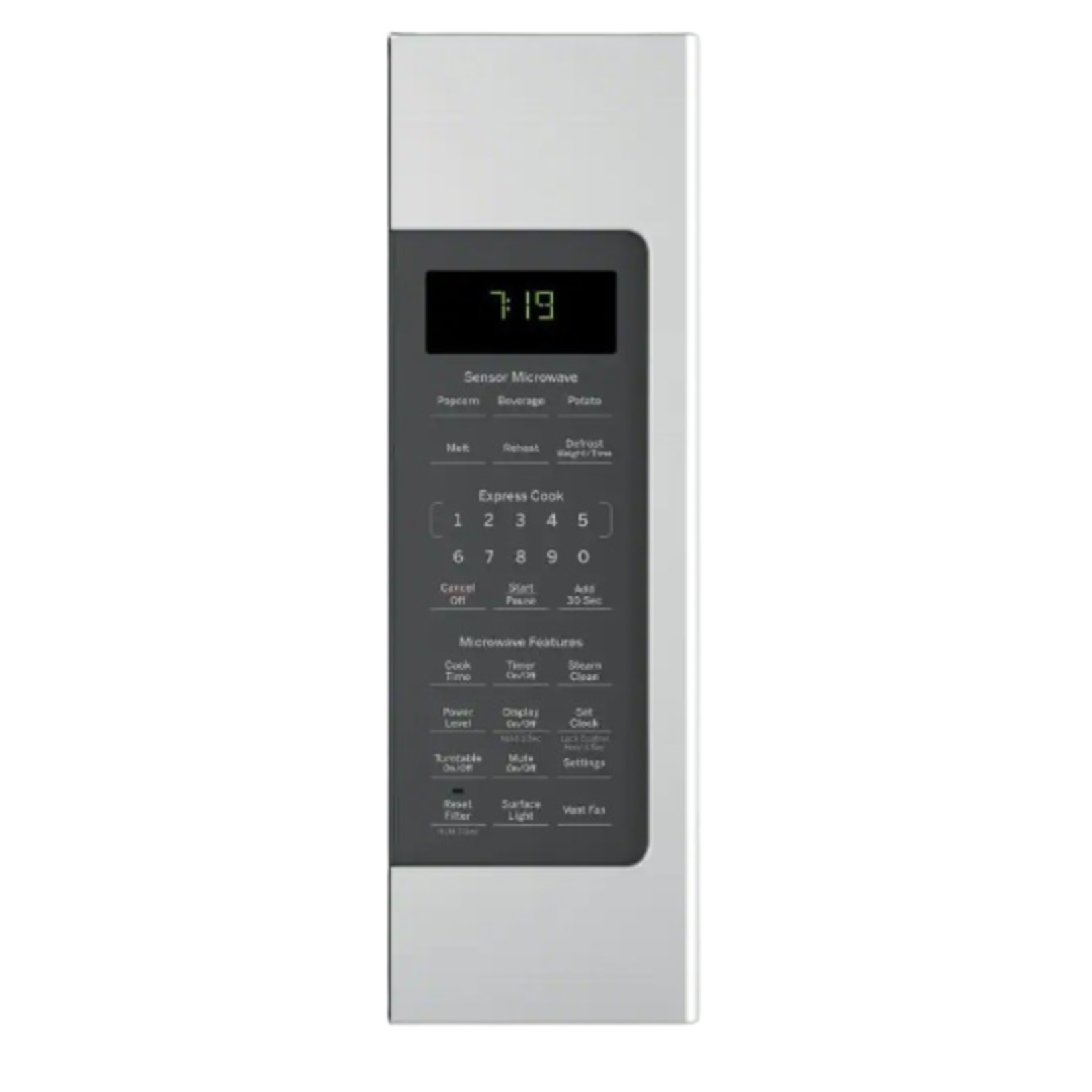 GE JNM7196SKSS GE® 1.9 Cu. Ft. Over-the-Range Sensor Microwave Oven with Recirculating Venting