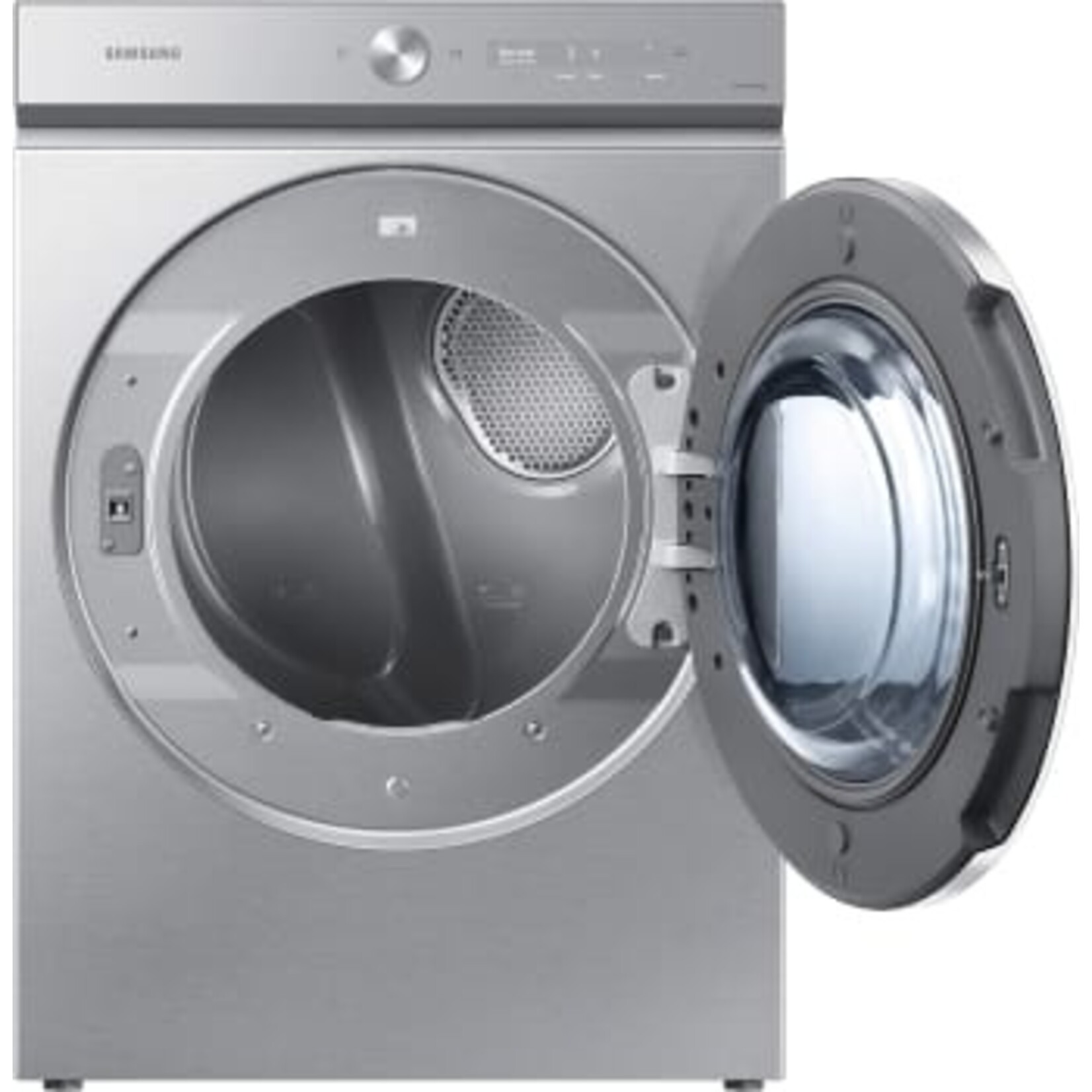 SAMSUNG DVG53BB8900T Samsung Bespoke 7.6 cu. ft. Ultra-Capacity Vented Gas Dryer in Silver Steel with AI Optimal Dry and Super Speed Dry