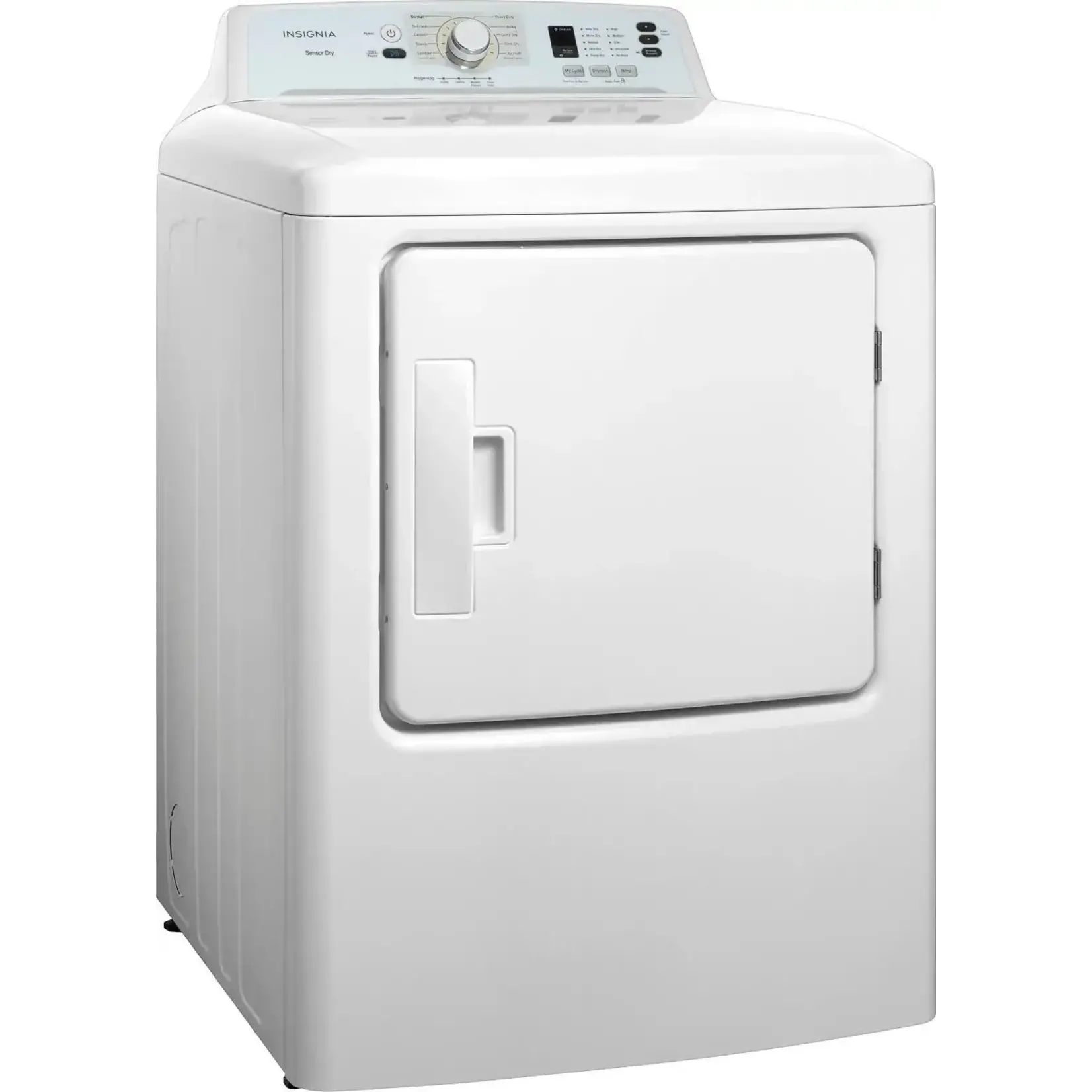 NS-FDRG67WH8A  Insignia™ - 6.7 Cu. Ft. Gas Dryer with Sensor Dry and My Cycle Memory - White