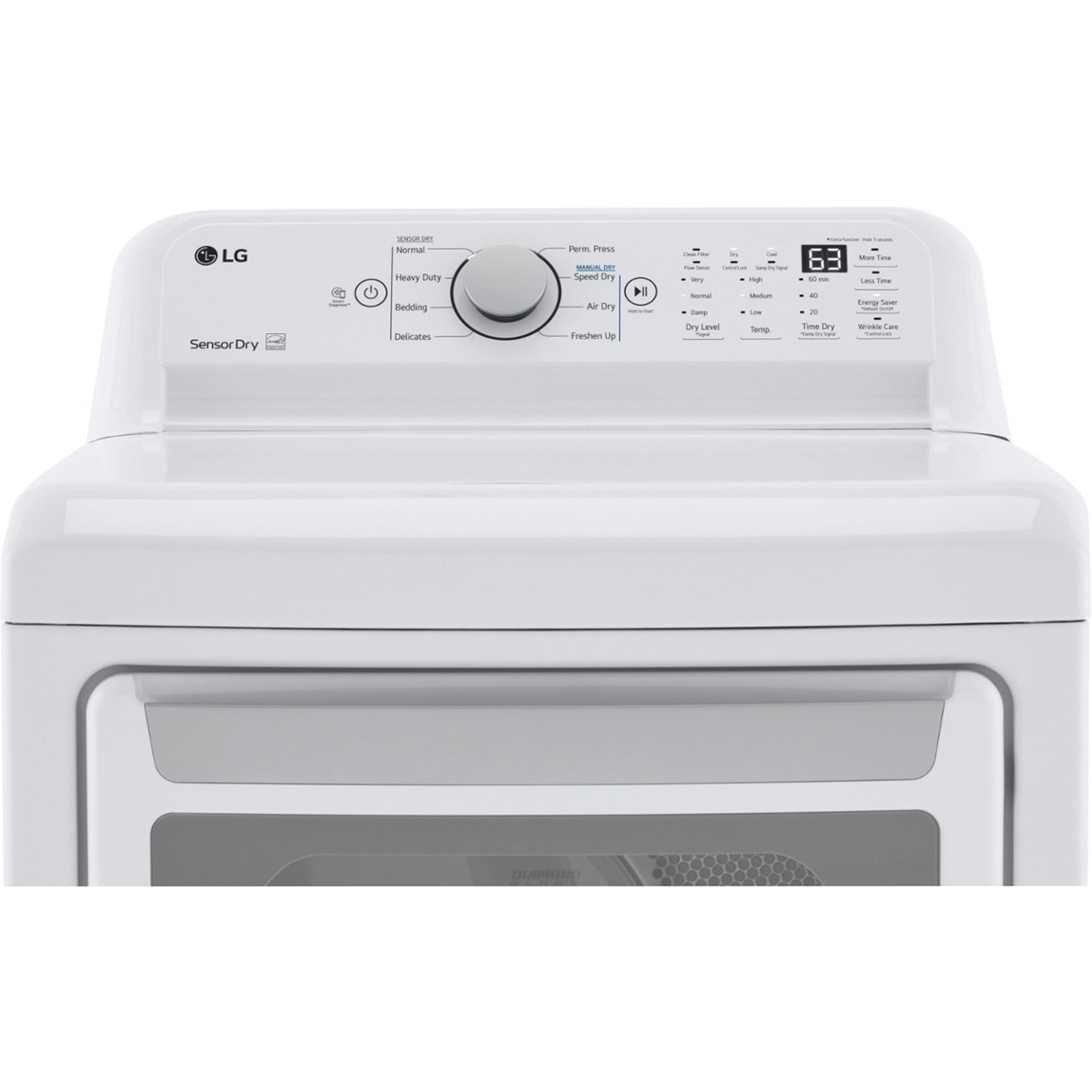 LG Electronics #DLG7151W LG 7.3 cu. ft. Ultra Large Capacity Gas Dryer with Sensor Dry Technology