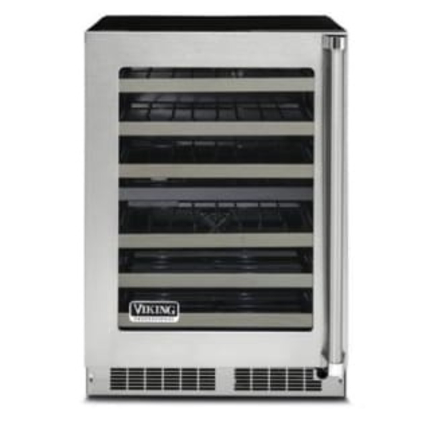 Viking *VWUI5240GLSS  24 Inch Undercounter Wine Cellar with 40 Bottle Capacity, Dynamic Cooling Technology for Industry's Best Temperature Stability, UV-Resistant Glass Door, Heavy-Gauge Wine Racks and Star-K Certified Sabbath Mode