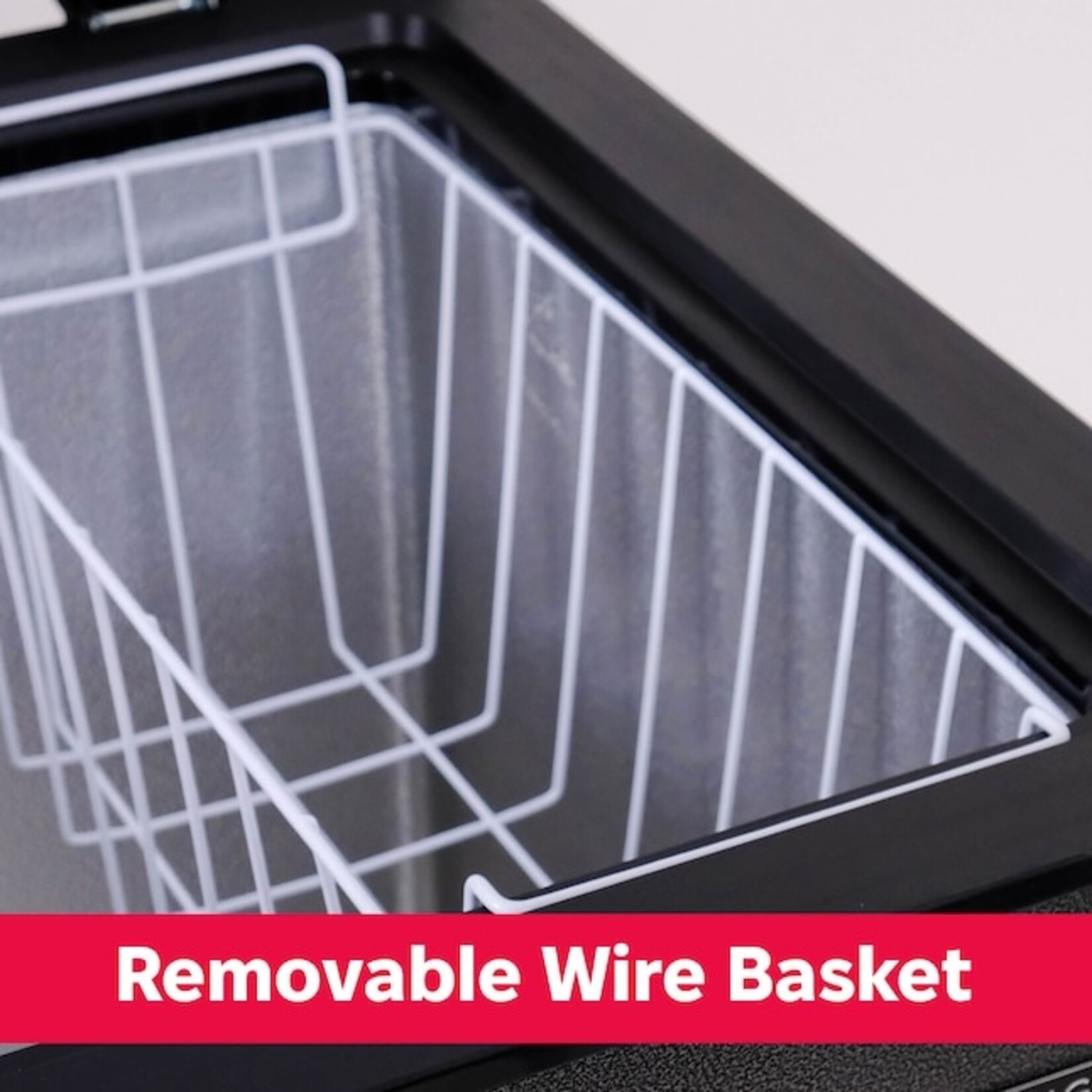 Frigidaire #EFRF7013 Frigidaire 7 Cu. Ft. Chest Freezer, Granite Design Deep Freezer With Adjustable Thermostat, Easy Defrost Drain And Removable Wire Basket