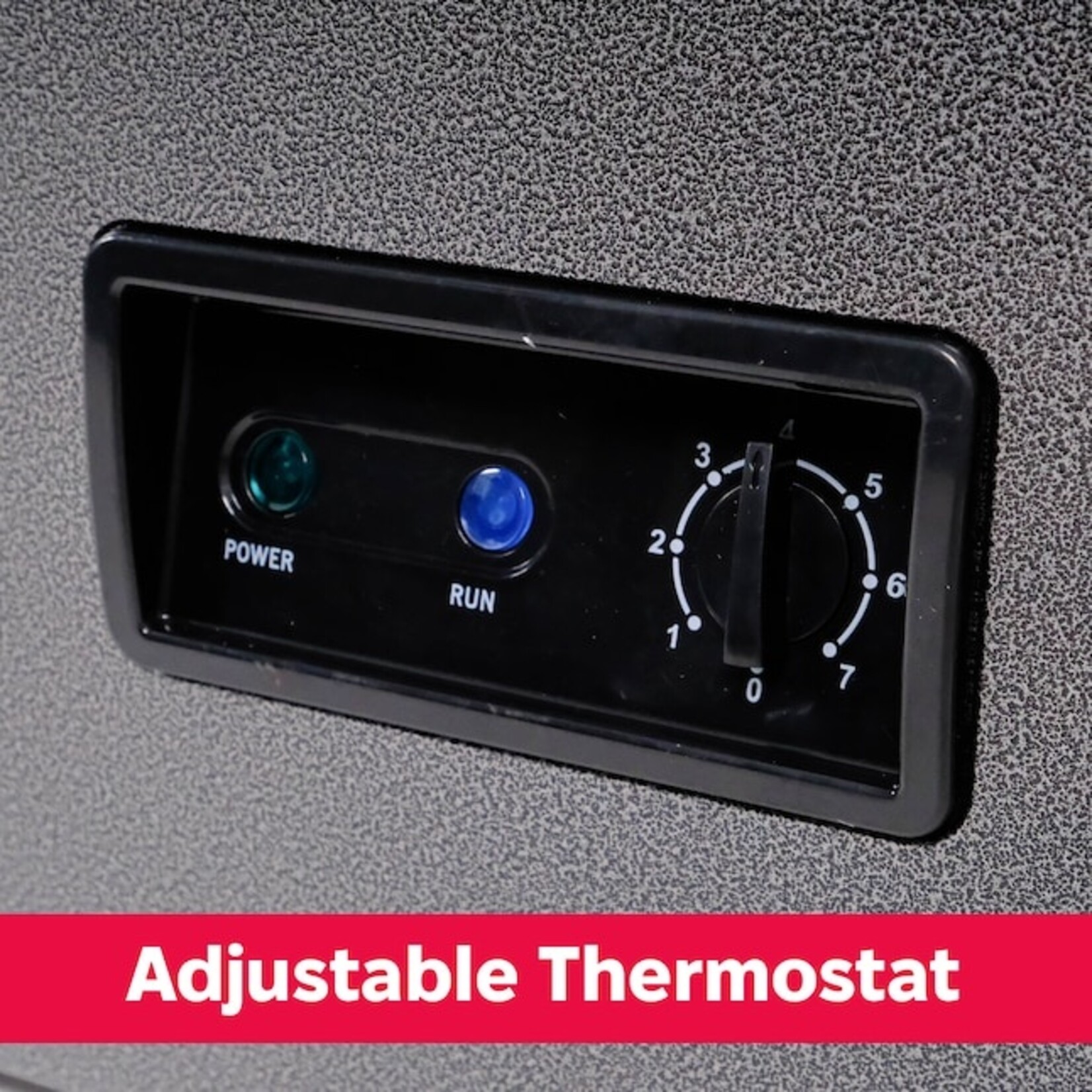 Frigidaire #EFRF7013 Frigidaire 7 Cu. Ft. Chest Freezer, Granite Design Deep Freezer With Adjustable Thermostat, Easy Defrost Drain And Removable Wire Basket