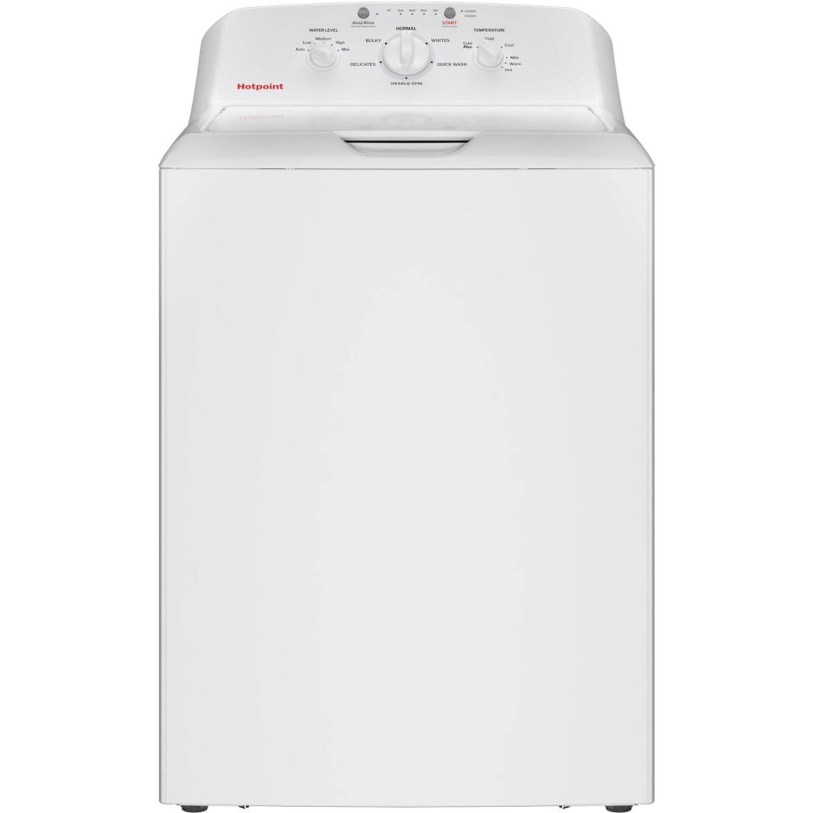 Hotpoint #HTW265ASWWW Hotpoint 4.0 cu.ft. Top Load Washer in White with Cold Plus and Water Level Control