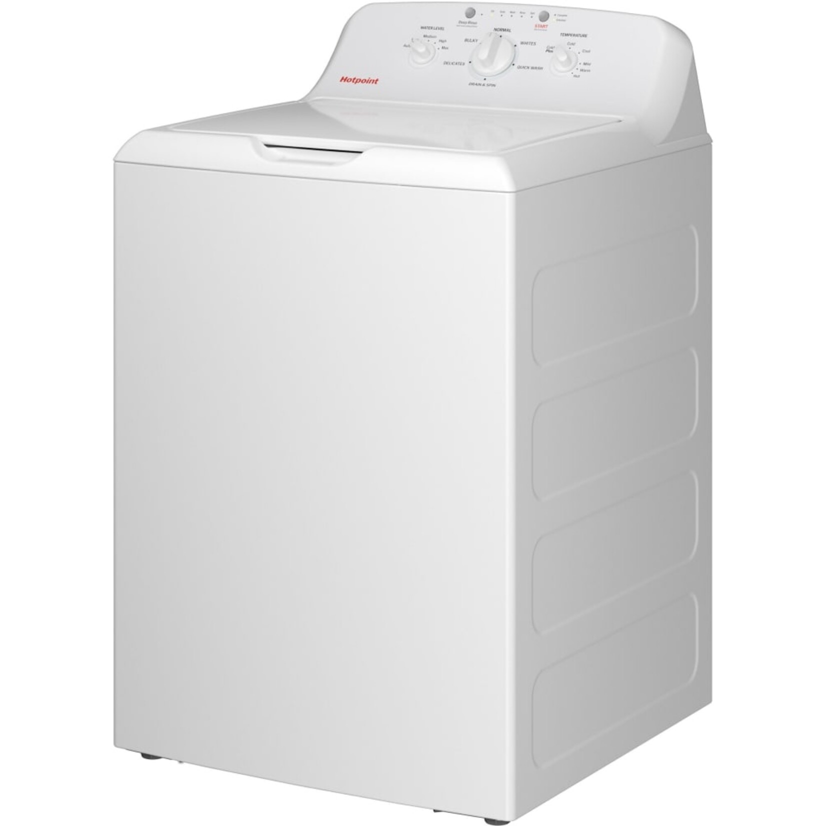 Hotpoint #HTW265ASWWW Hotpoint 4.0 cu.ft. Top Load Washer in White with Cold Plus and Water Level Control