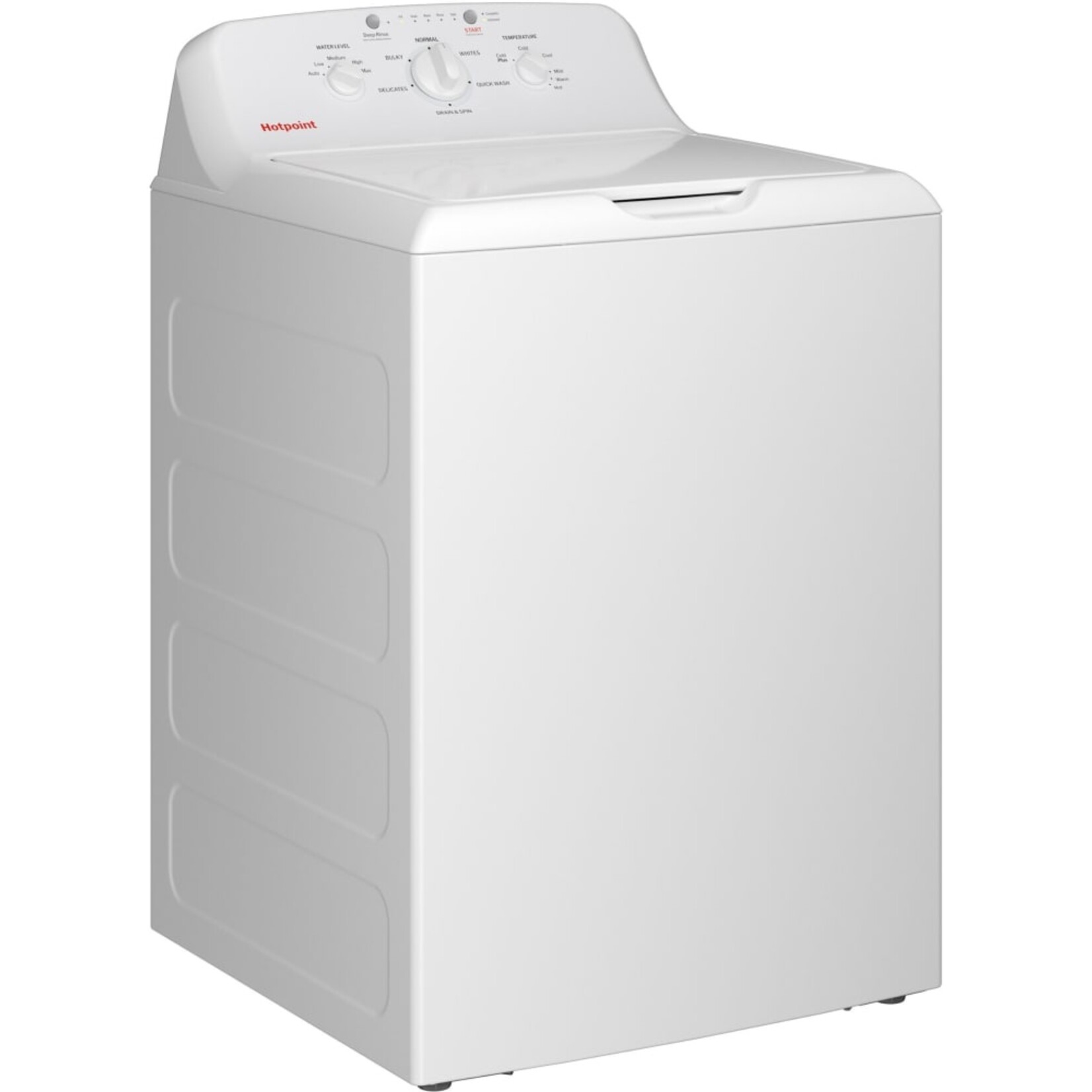 Hotpoint #HTW265ASWWW Hotpoint 4.0 cu.ft. Top Load Washer in White with Cold Plus and Water Level Control