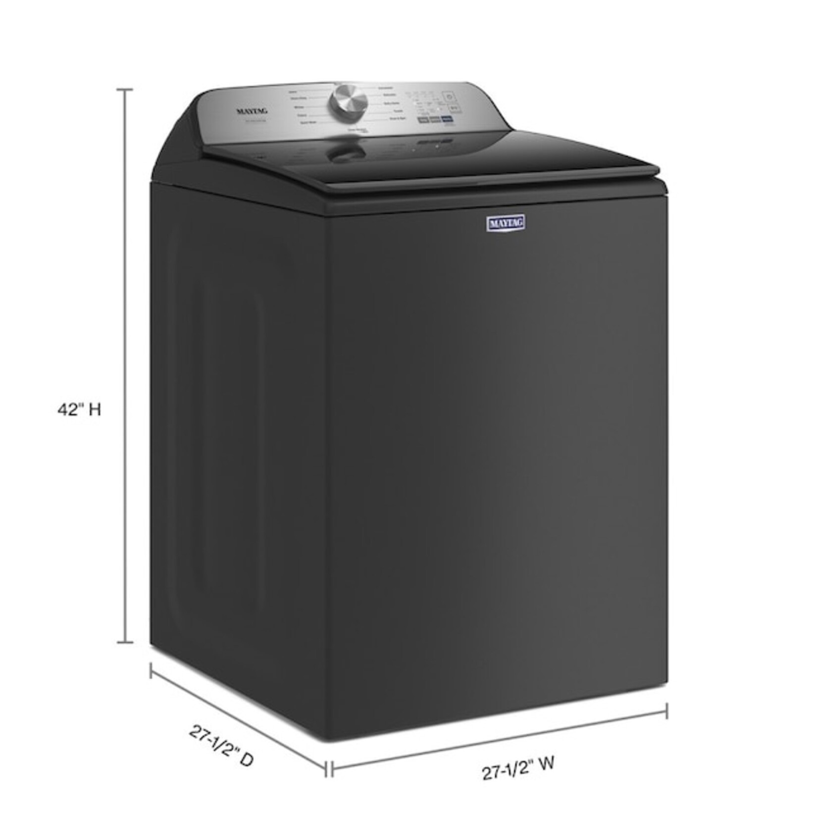 Maytag MVW6500MBK  Maytag 4.7 cu. ft. Pet Pro Top Load Washer in Volcano Black