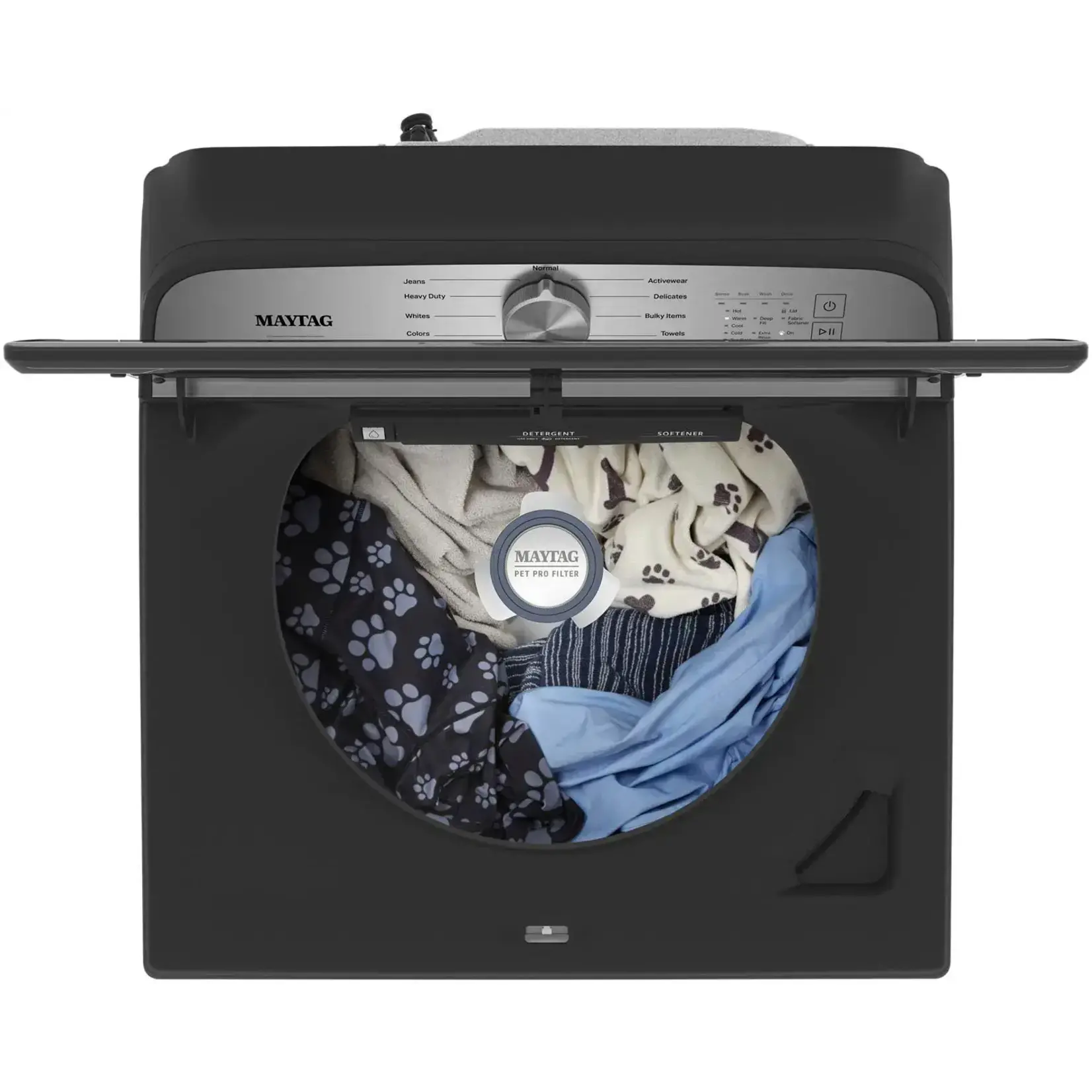 Maytag MVW6500MBK  Maytag 4.7 cu. ft. Pet Pro Top Load Washer in Volcano Black