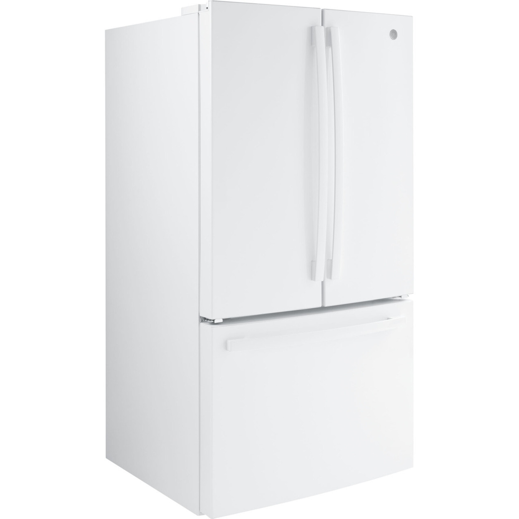 GE #GNE27JGMWW - GE 27 cu. ft. French Door Refrigerator in White with Internal Dispenser, ENERGY STAR