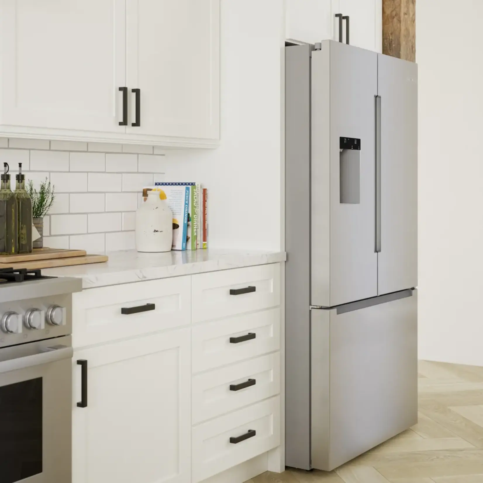BOSCH #B36FD30ENS Bosch French Door Bottom Mount Refrigerator 36'' Stainless steel (with anti-fingerprint)