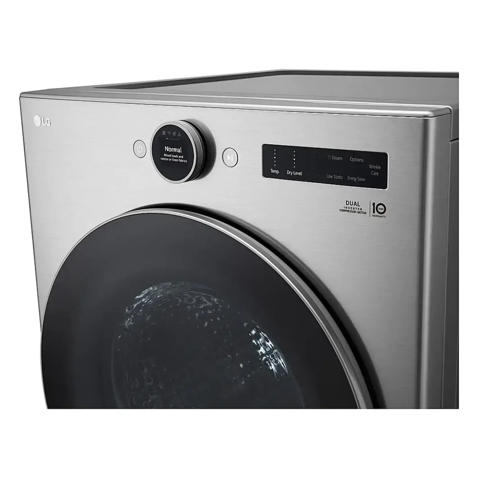 LG #DLHC5502V LG 7.8 cu. ft. Mega Capacity Smart Front Load Dryer with Dual Inverter HeatPump™ Technology and Inverter Direct Drive Motor System