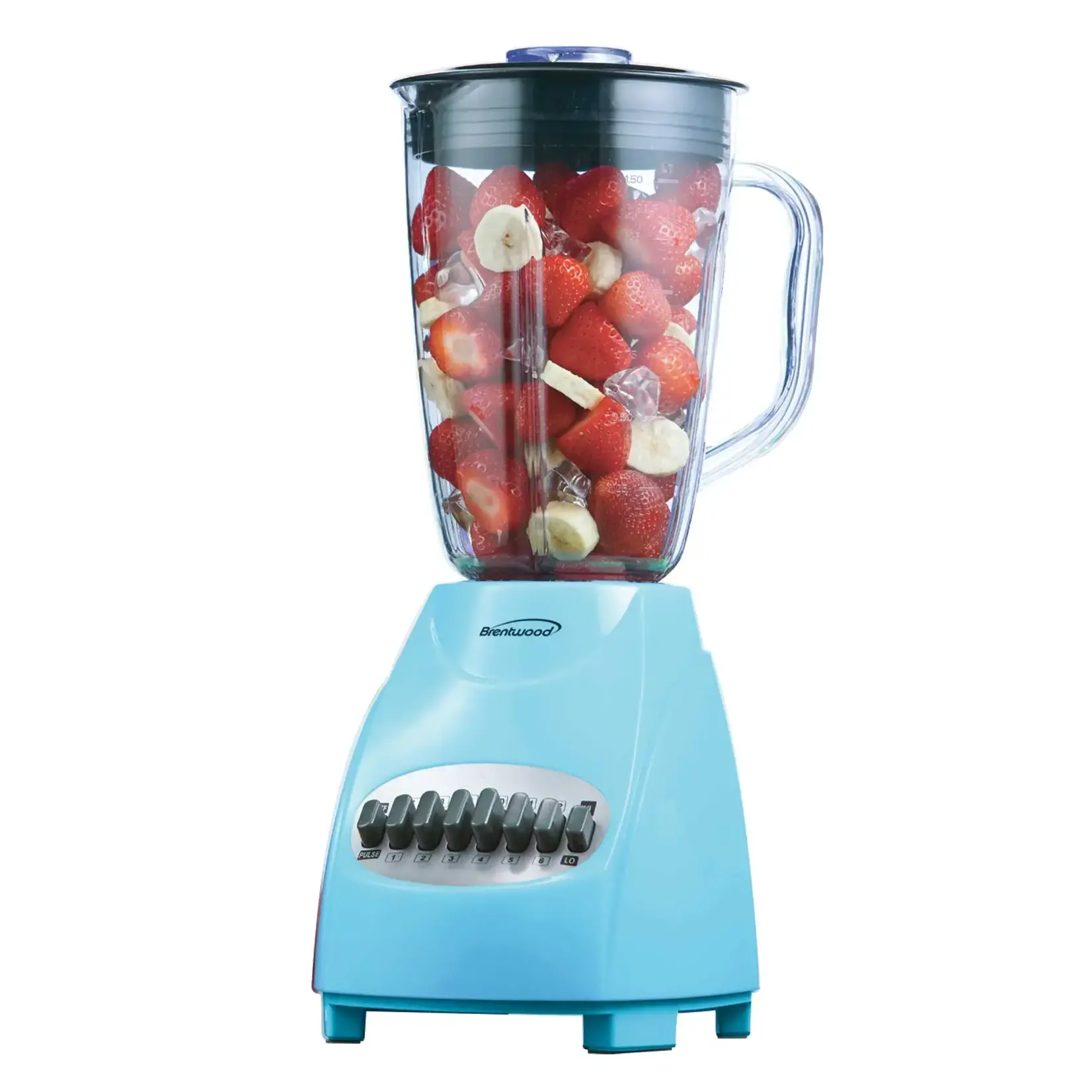 #JB-220BL Brentwood® BTWJB220BL 50-oz 12-Speed Countertop Blender (Blue)