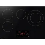 *SCR3042FB 30 in. 4-Elements Smooth-Top Electric Cooking in Black with Stainless Steel Side Trims