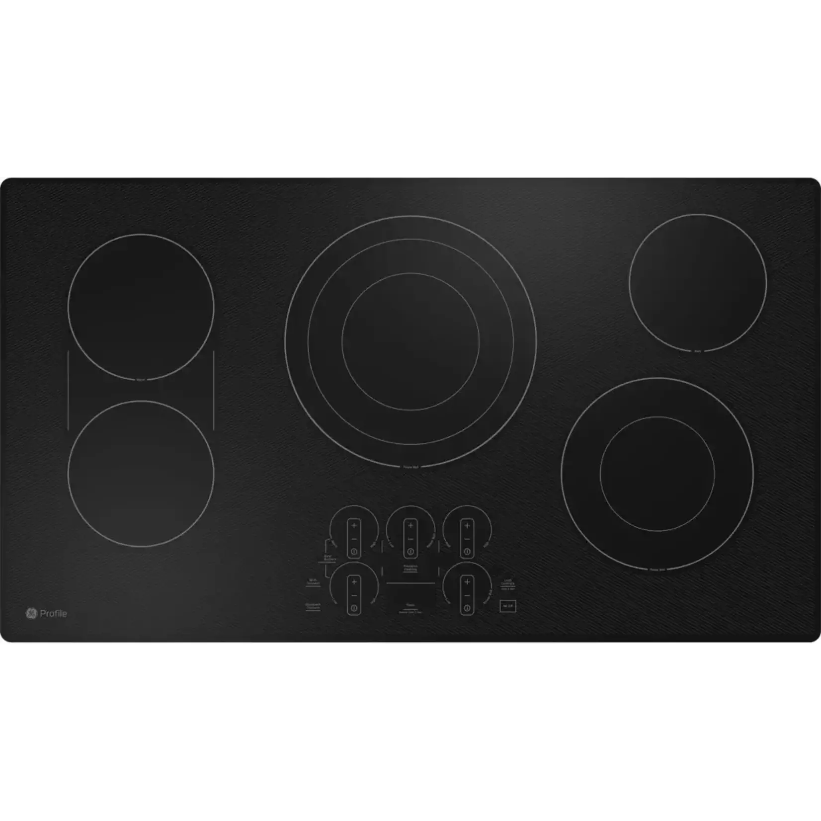 GE *PEP7036DTBB Profile 36 in. 5 Burner Element Smart Radiant Electric Cooktop in Black