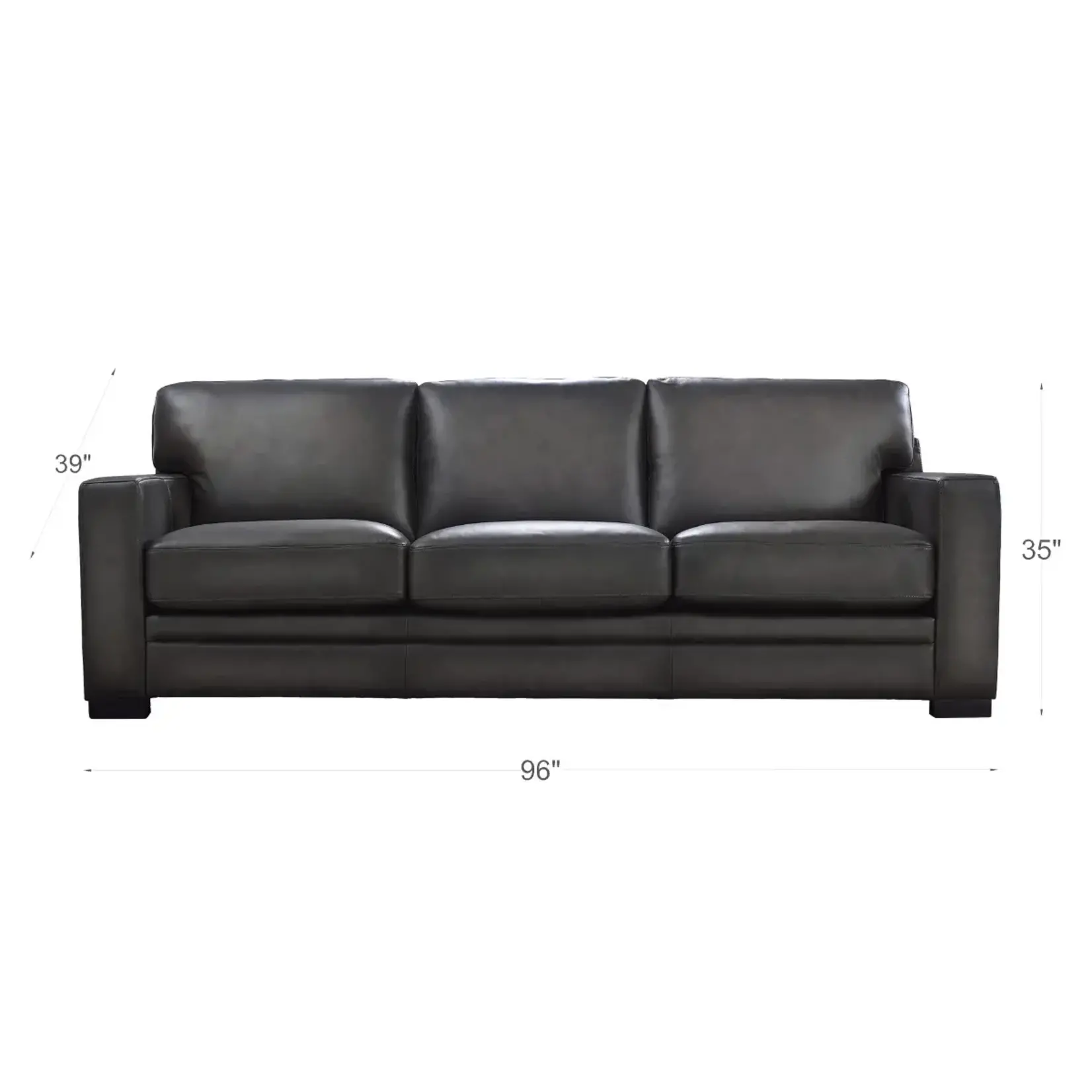#1351191 - Luca 2-piece Top Grain Leather Set - Sofa & Chair