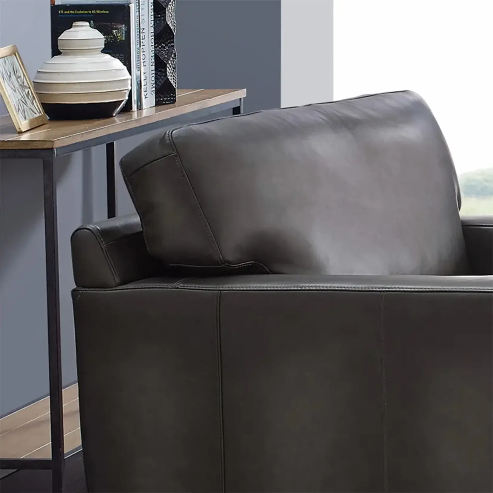 #1351191 - Luca 2-piece Top Grain Leather Set - Sofa & Chair