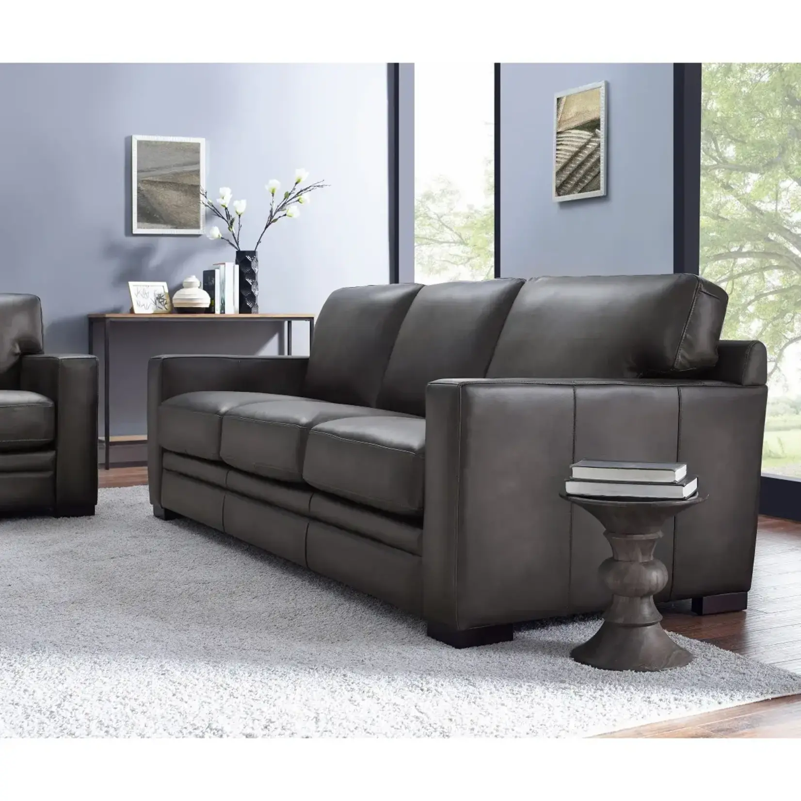 #1351191 - Luca 2-piece Top Grain Leather Set - Sofa & Chair