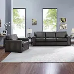 #1351191 - Luca 2-piece Top Grain Leather Set - Sofa & Chair