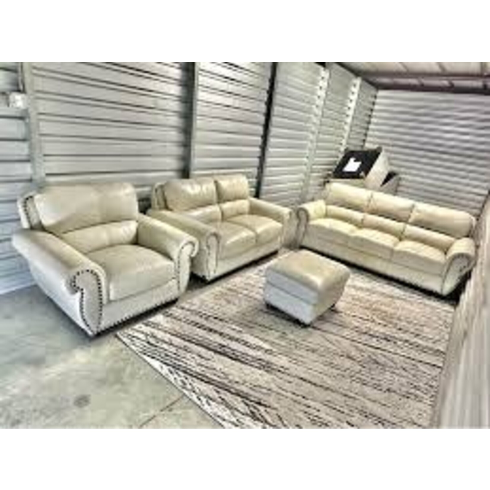 #1583641 Austin Leather Collection 4-Piece in Ivory