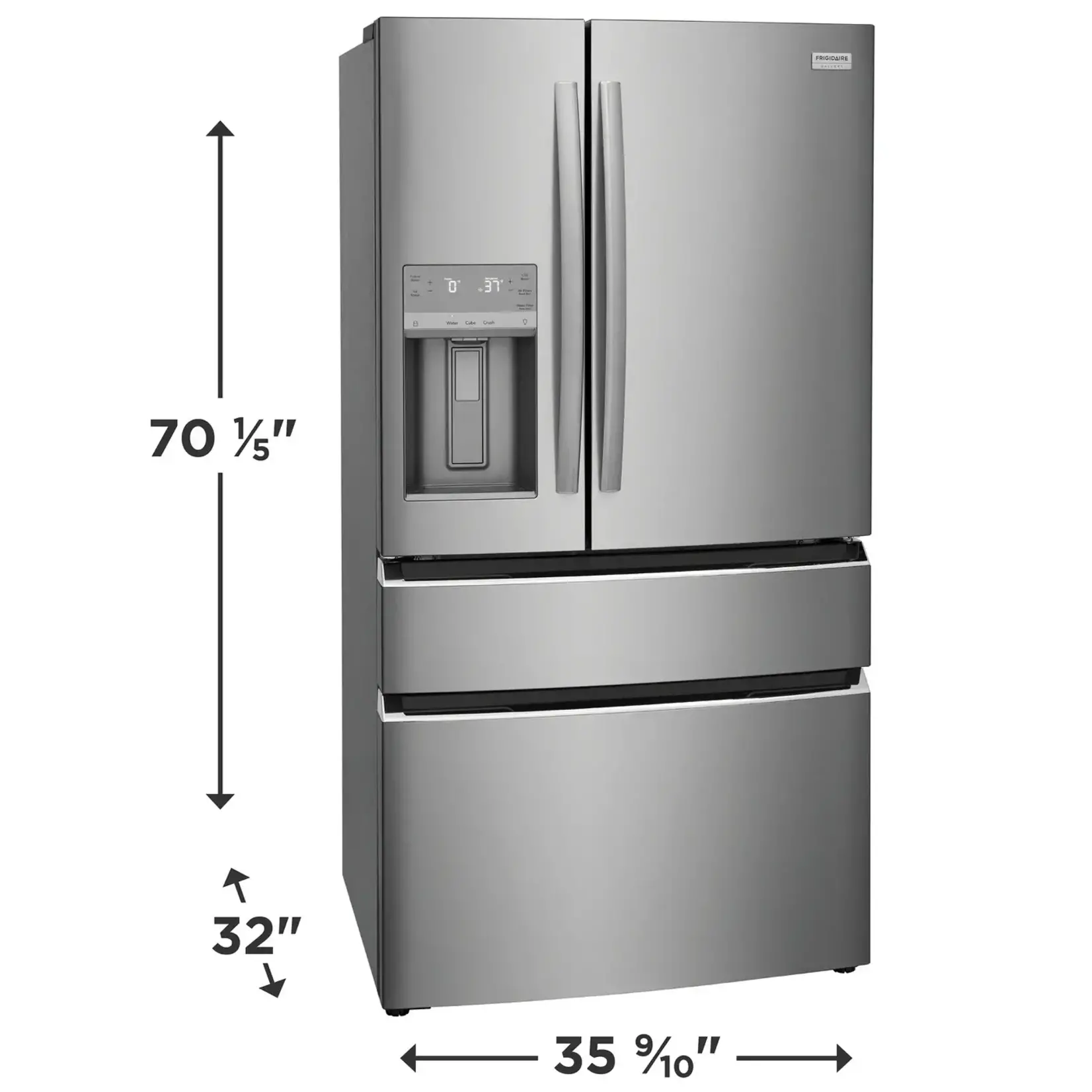 #GRMS2773AF - Frigidaire Gallery 26.3 Cu. Ft. Standard-Depth 4-Door French Door Refrigerator