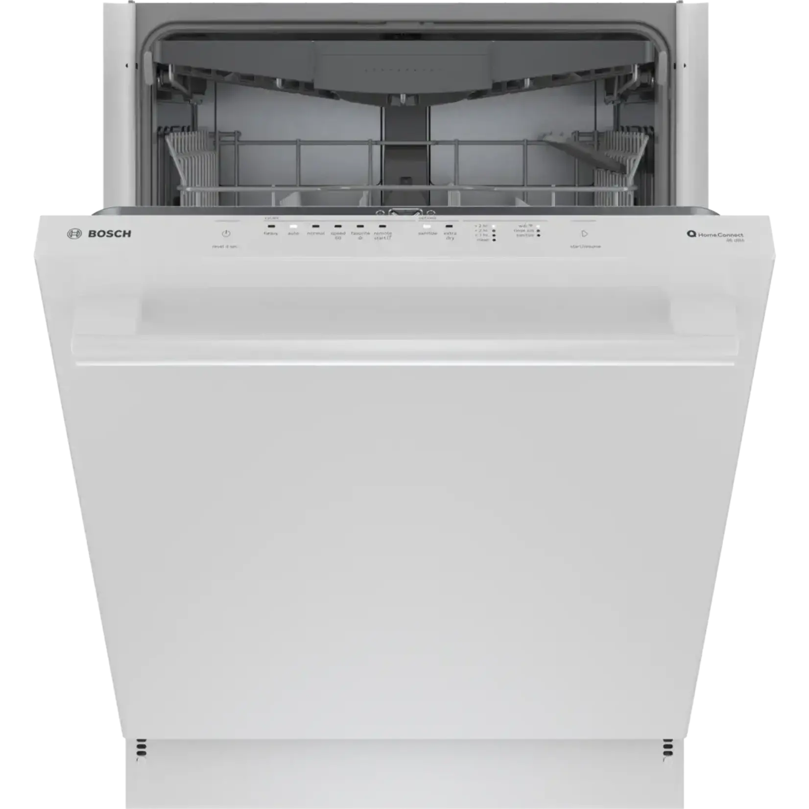 BOSCH #SHX5AEM2N - Bosch 100 Series Premium 24 in. White Top Control Tall Tub Dishwasher with Hybrid Stainless Steel Tub, 46 dBA