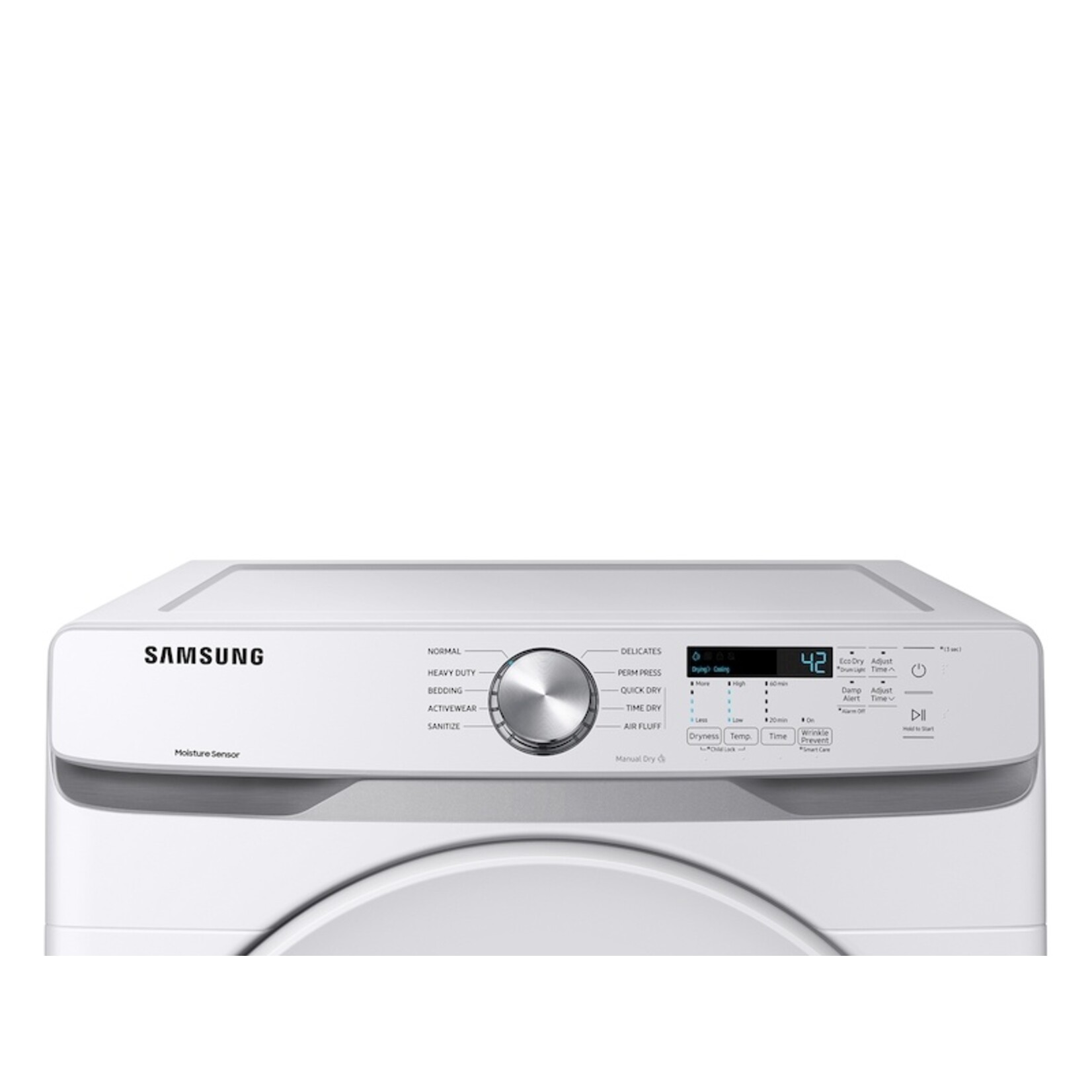 SAMSUNG #DVE45T600W - Samsung 7.5 cu. ft. Stackable Vented Electric Dryer with Sensor Dry in White