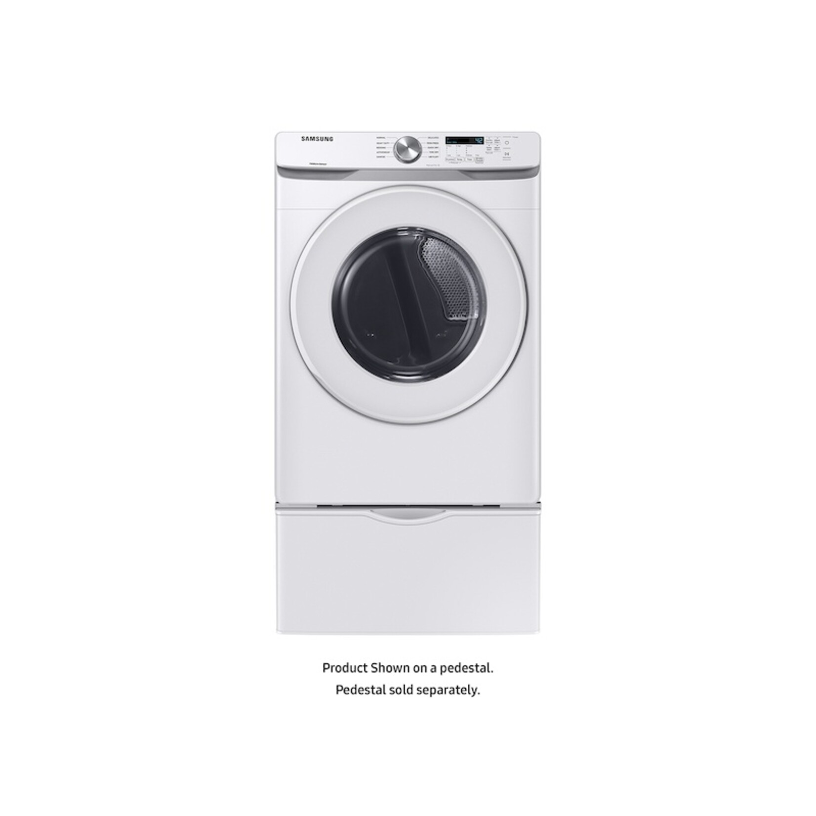 SAMSUNG #DVE45T600W - Samsung 7.5 cu. ft. Stackable Vented Electric Dryer with Sensor Dry in White