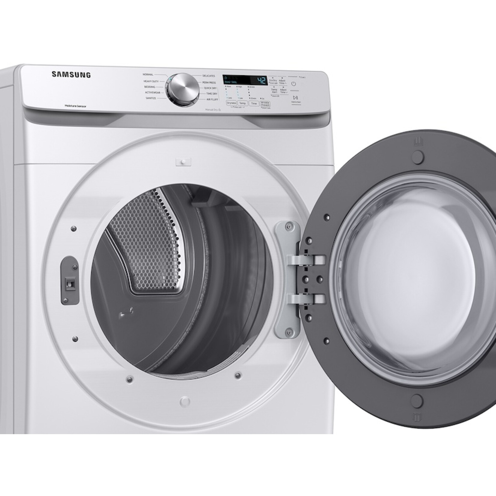 SAMSUNG #DVE45T600W - Samsung 7.5 cu. ft. Stackable Vented Electric Dryer with Sensor Dry in White