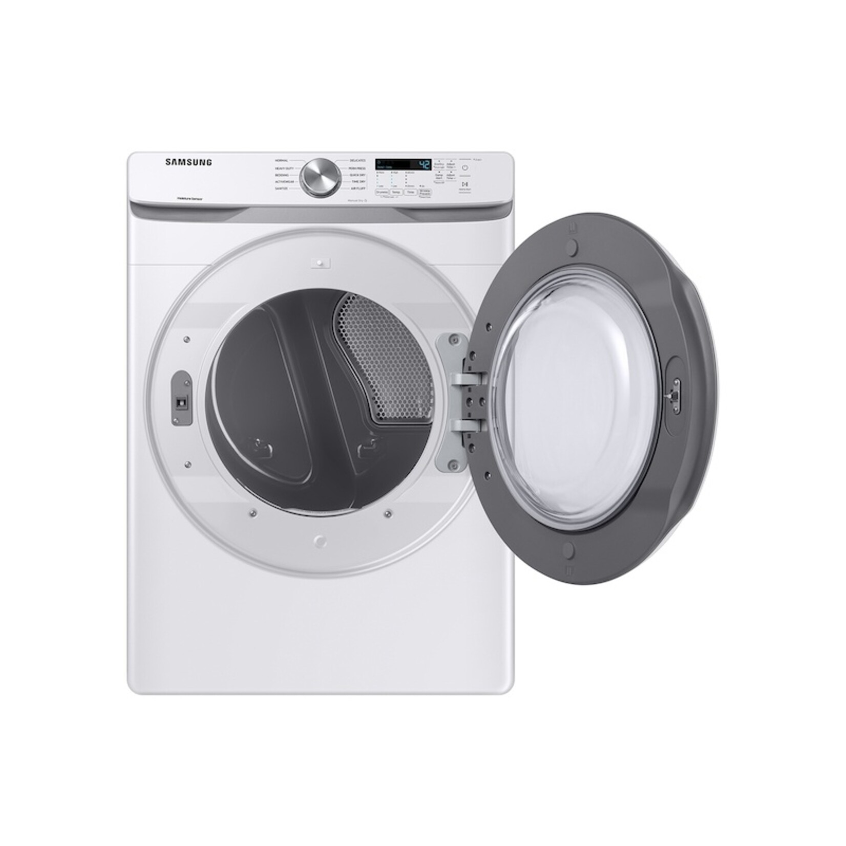 SAMSUNG #DVE45T600W - Samsung 7.5 cu. ft. Stackable Vented Electric Dryer with Sensor Dry in White