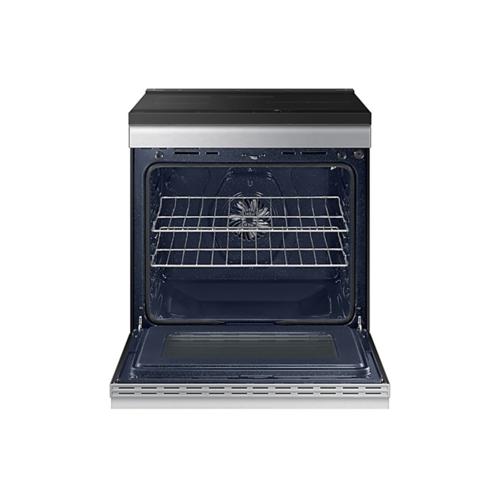 SAMSUNG #NSI6DG9300SRAA Samsung Bespoke 30-in 4 Burners 6.3-cu ft Air Fry Convection Oven Slide-in Single Induction Range (Stainless Steel)