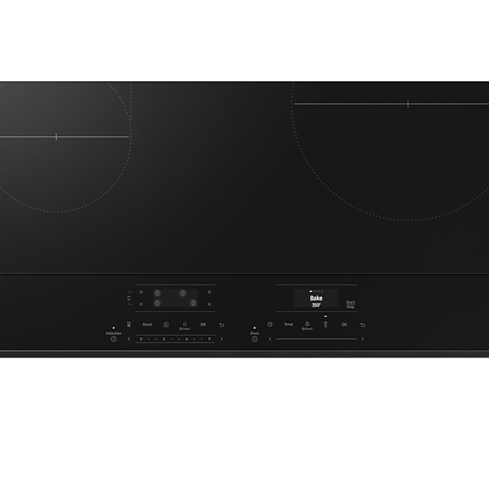 SAMSUNG #NSI6DG9300SRAA Samsung Bespoke 30-in 4 Burners 6.3-cu ft Air Fry Convection Oven Slide-in Single Induction Range (Stainless Steel)