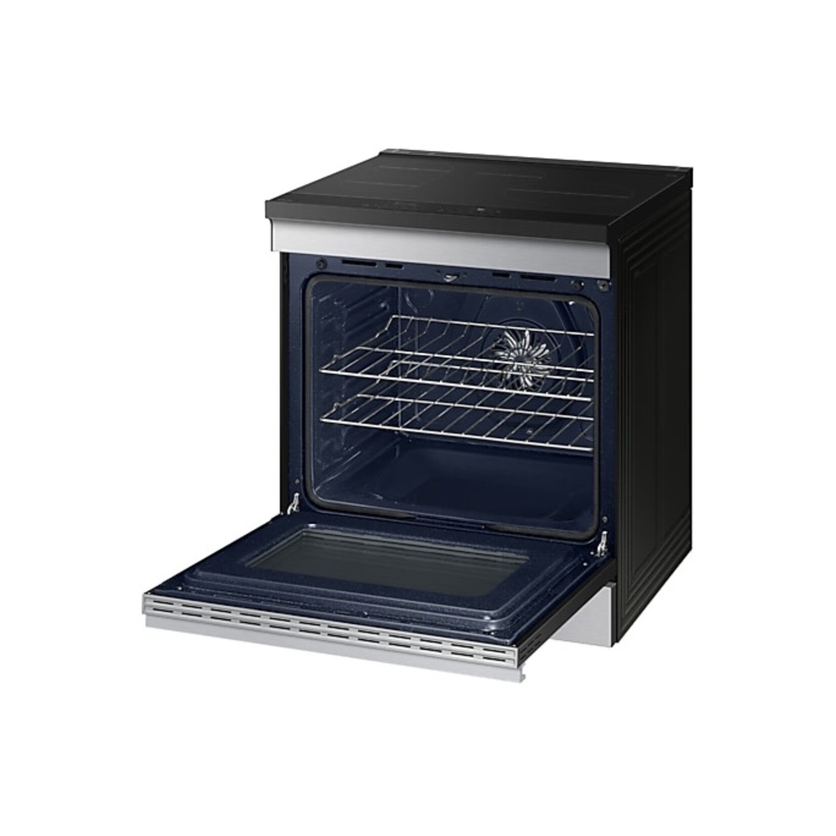 SAMSUNG #NSI6DG9300SRAA Samsung Bespoke 30-in 4 Burners 6.3-cu ft Air Fry Convection Oven Slide-in Single Induction Range (Stainless Steel)