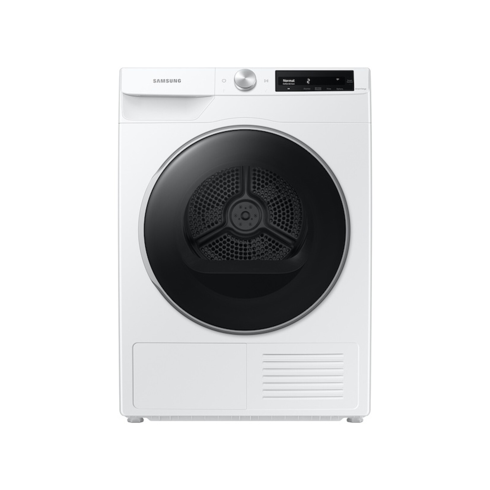 SAMSUNG #DV25B6900HW - Samsung 4.0 cu. ft. Heat Pump Dryer with AI Smart Dial and Wi-Fi Connectivity in White