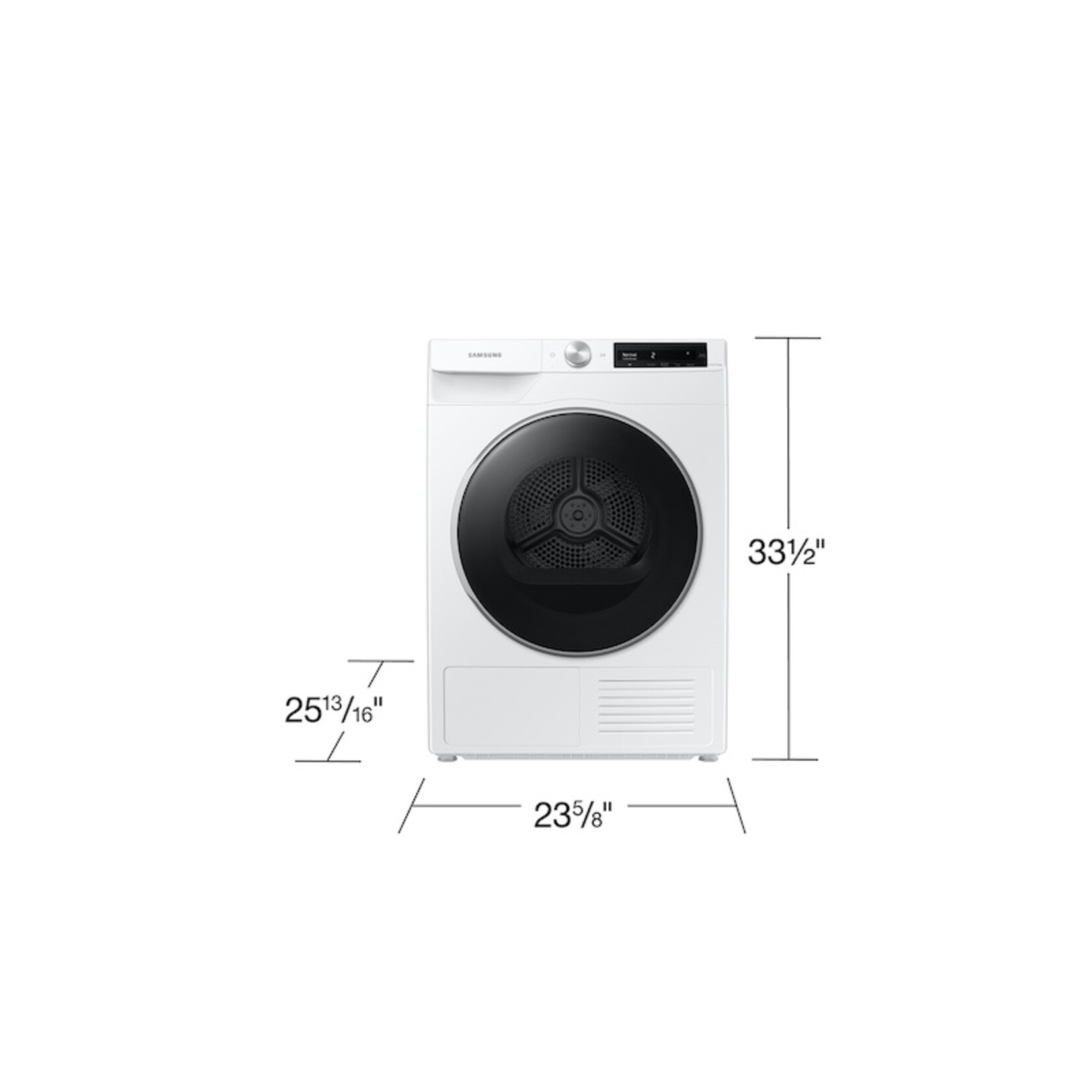 SAMSUNG #DV25B6900HW - Samsung 4.0 cu. ft. Heat Pump Dryer with AI Smart Dial and Wi-Fi Connectivity in White