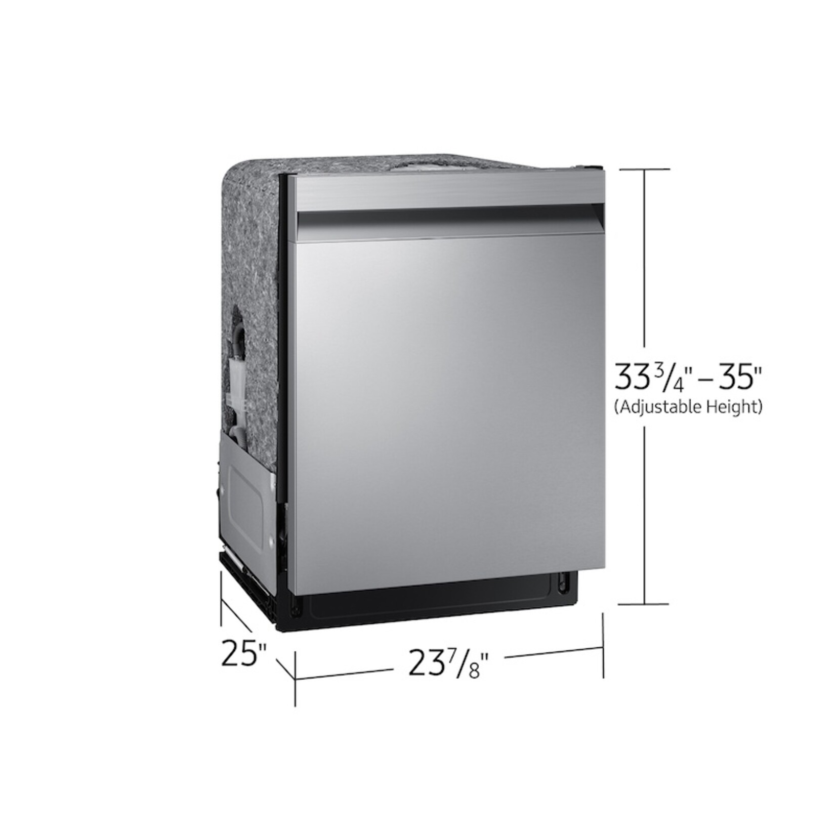 SAMSUNG #DW80CG5450SR - Samsung Smart 46 dBA Dishwasher with StormWash and AutoRelease Door in Stainless Steel