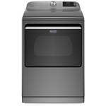 Maytag #MED7230HC  7.4 cu. ft. 240-Volt Smart Capable Metallic Slate Electric Vented Dryer with Hamper Door and Steam, ENERGY STAR