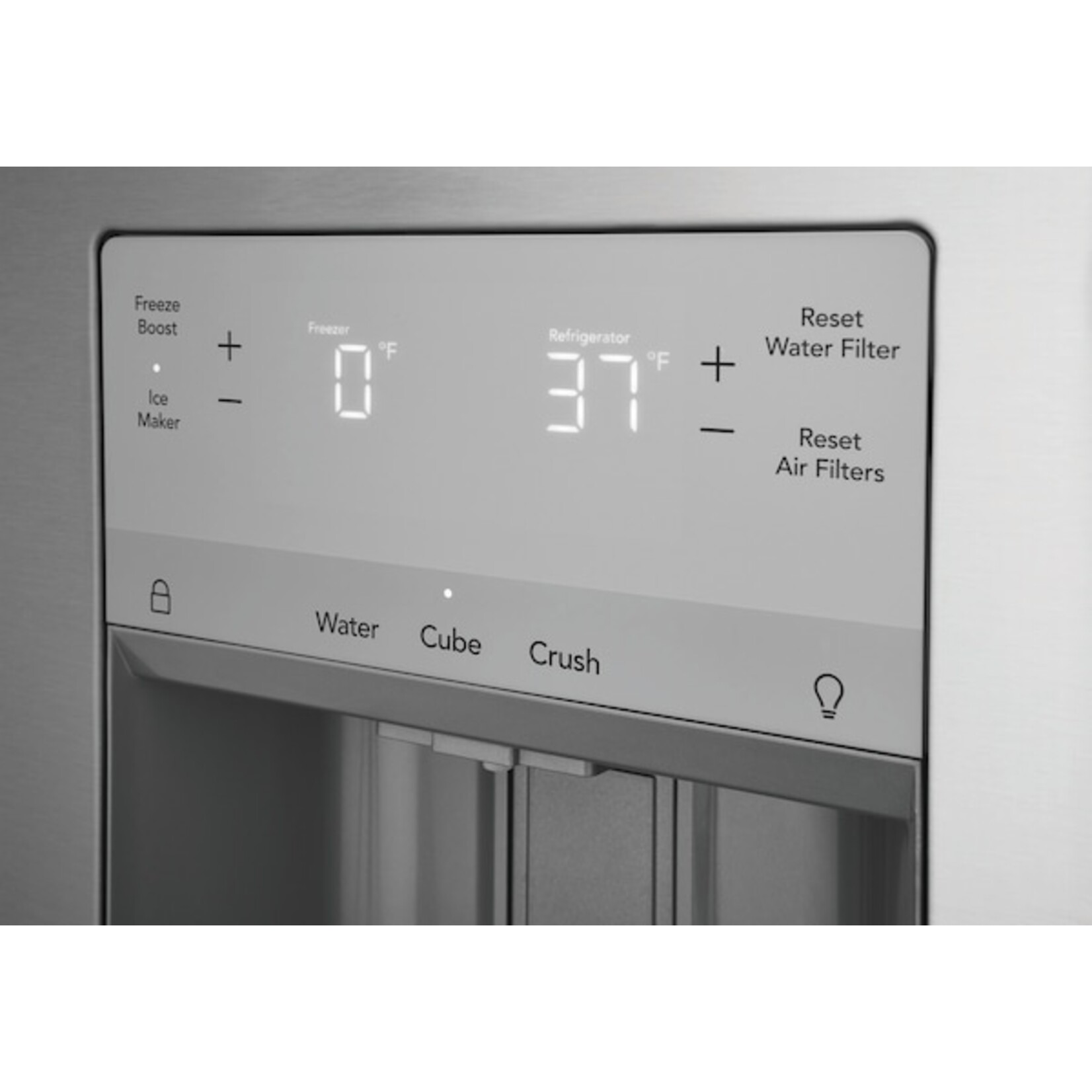 Frigidaire #FRFS2823AS - Frigidaire Standard-Depth 27.8-cu ft 3 -Door French Door Refrigerator with Ice Maker with Water and Ice Dispenser ( Stainless Steel ) ENERGY STAR Certified