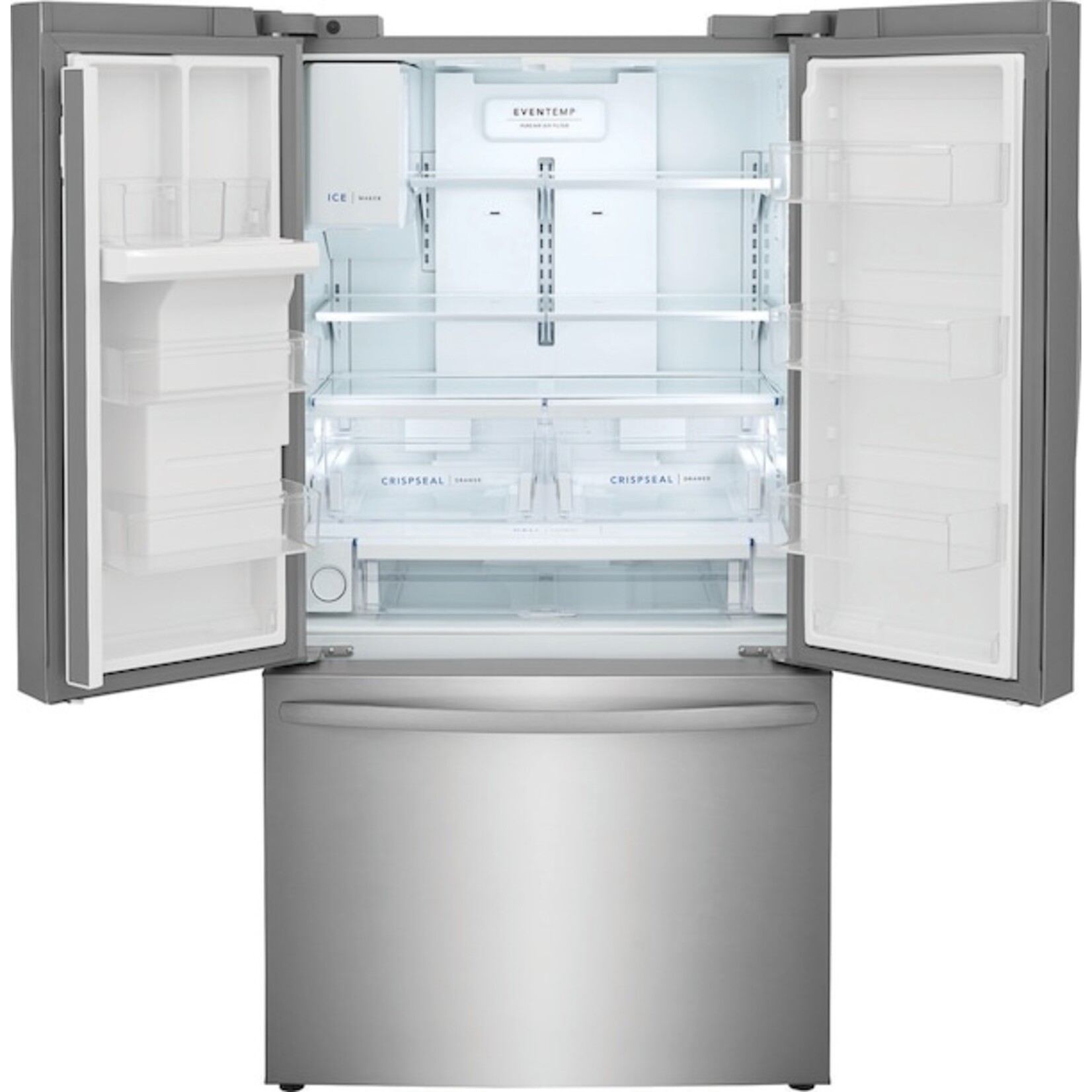 Frigidaire #FRFS2823AS - Frigidaire Standard-Depth 27.8-cu ft 3 -Door French Door Refrigerator with Ice Maker with Water and Ice Dispenser ( Stainless Steel ) ENERGY STAR Certified