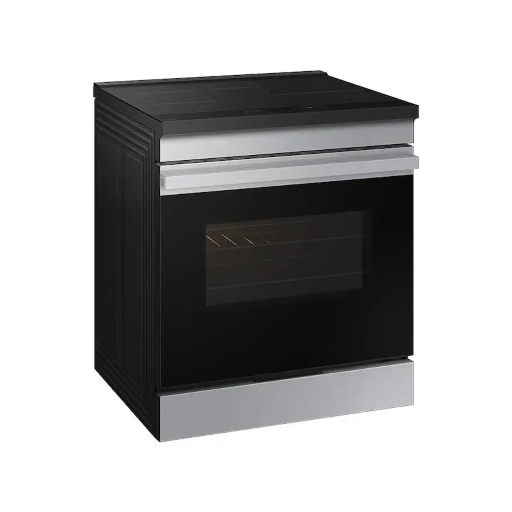 SAMSUNG #NSI6DG9300SRAA Samsung Bespoke 30-in 4 Burners 6.3-cu ft Air Fry Convection Oven Slide-in Single Induction Range (Stainless Steel)