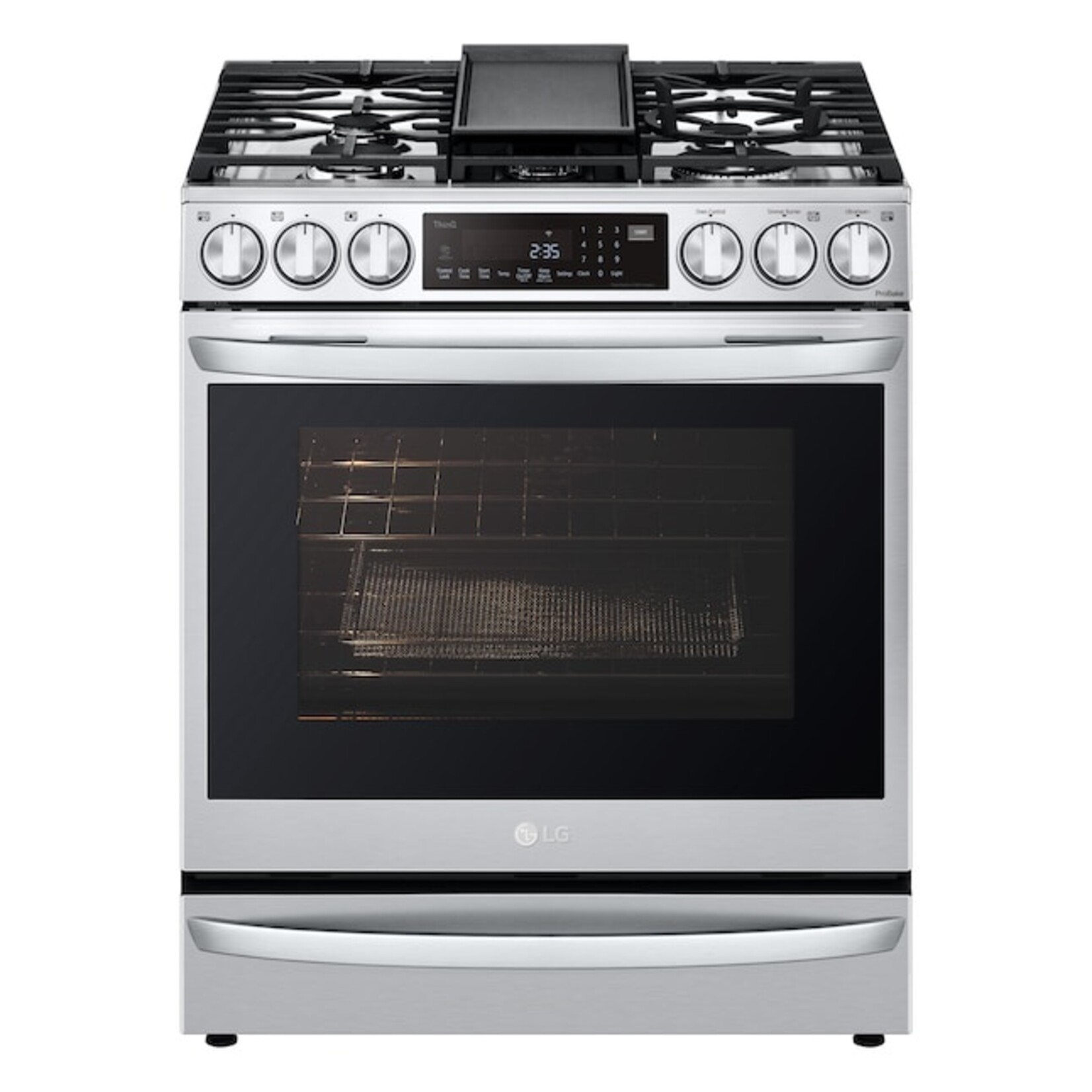 LG #LSGL6337F - LG 6.3 cu. ft. Smart Slide-in Gas Range with InstaView® ProBake Convection®, Air Fry, and Air Sous Vide