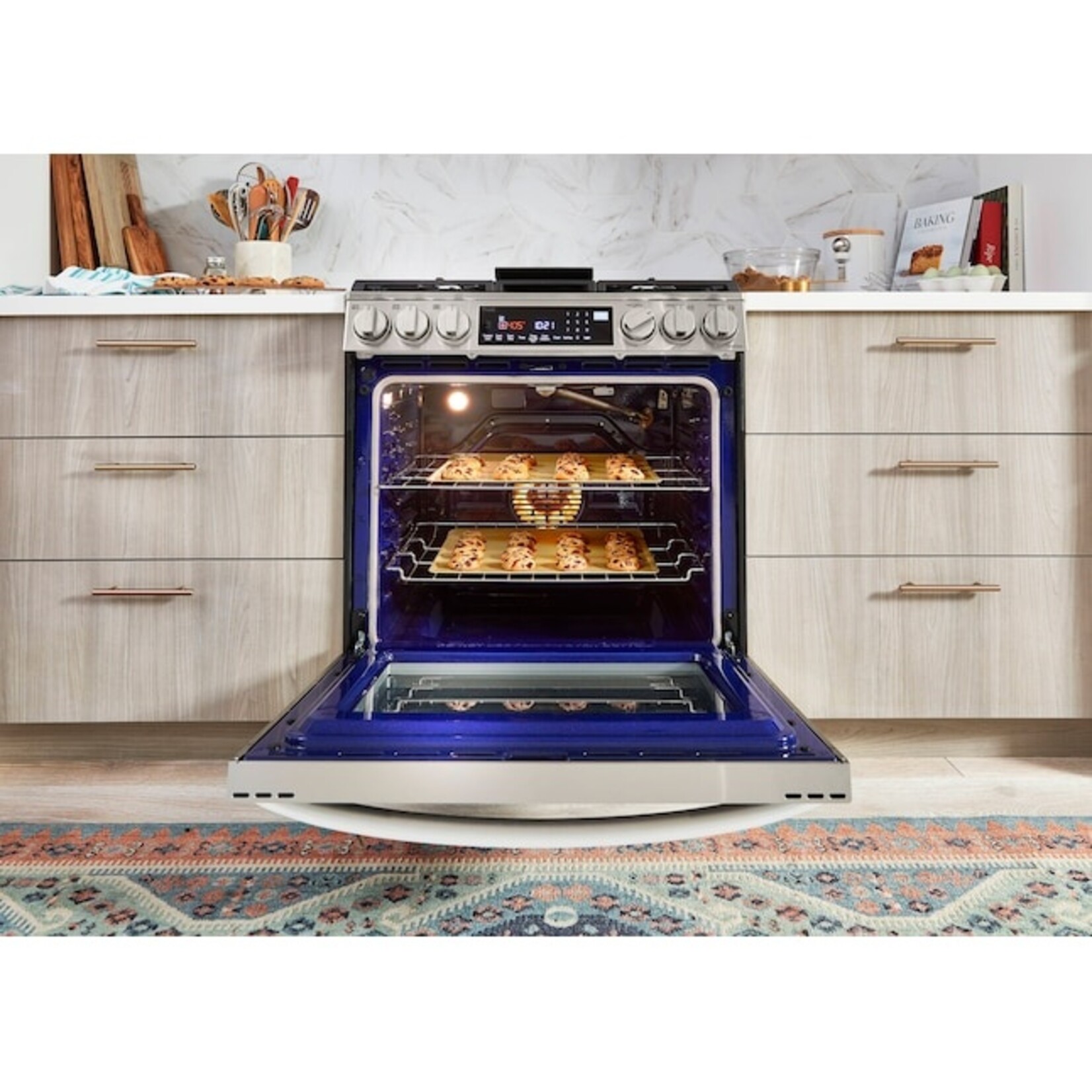 LG #LSGL6337F - LG 6.3 cu. ft. Smart Slide-in Gas Range with InstaView® ProBake Convection®, Air Fry, and Air Sous Vide