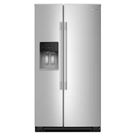 KitchenAid #KRSC536RPS - KitchenAid 20.8 Cu. Ft. Counter-Depth Side-by-Side Refrigerator with Exterior Ice and Water Dispenser in PrintShield™ Finish