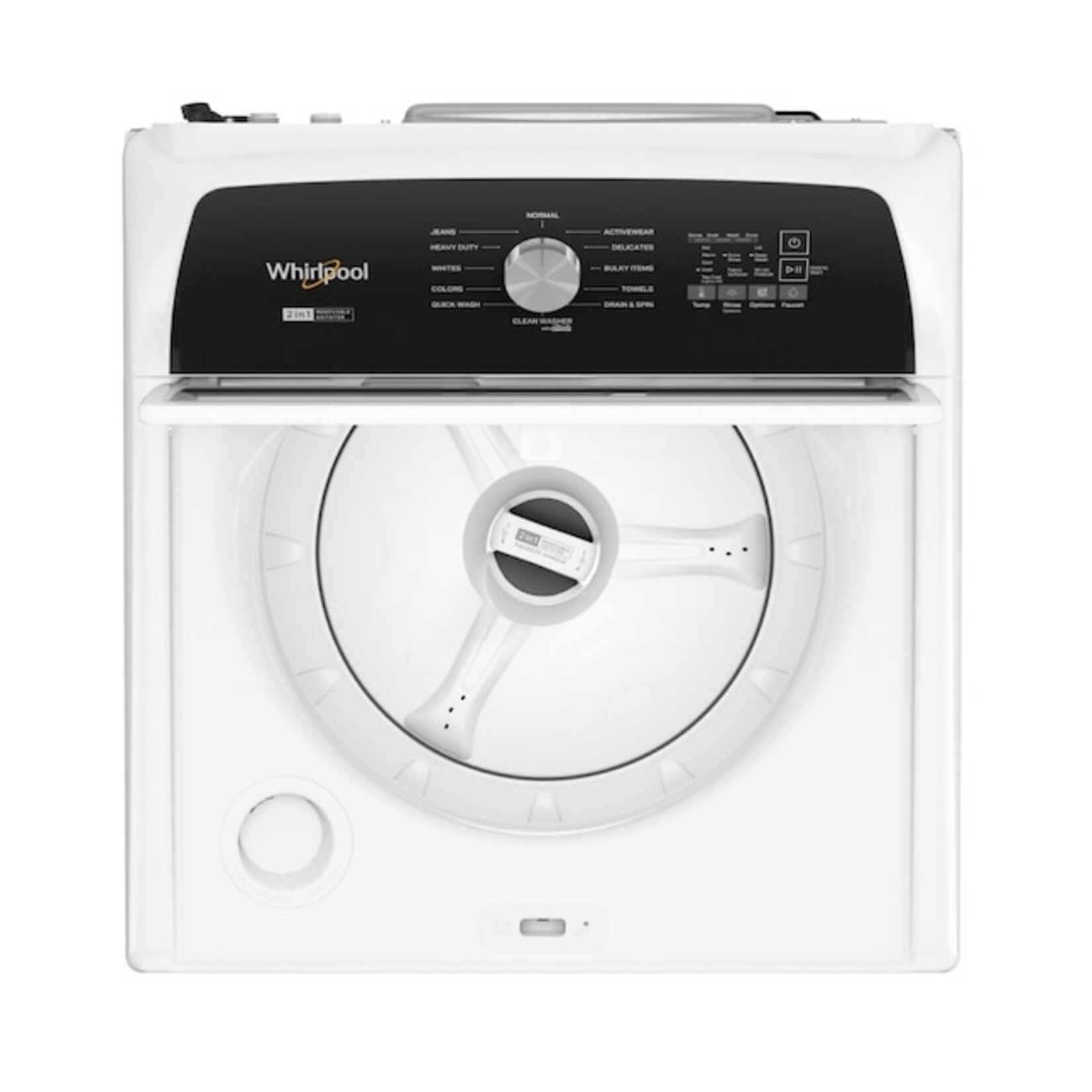 Whirlpool #WTW5057LW Whirlpool - 4.7-4.8 Cu. Ft. Top Load Washer with 2 in 1 Removable Agitator - White